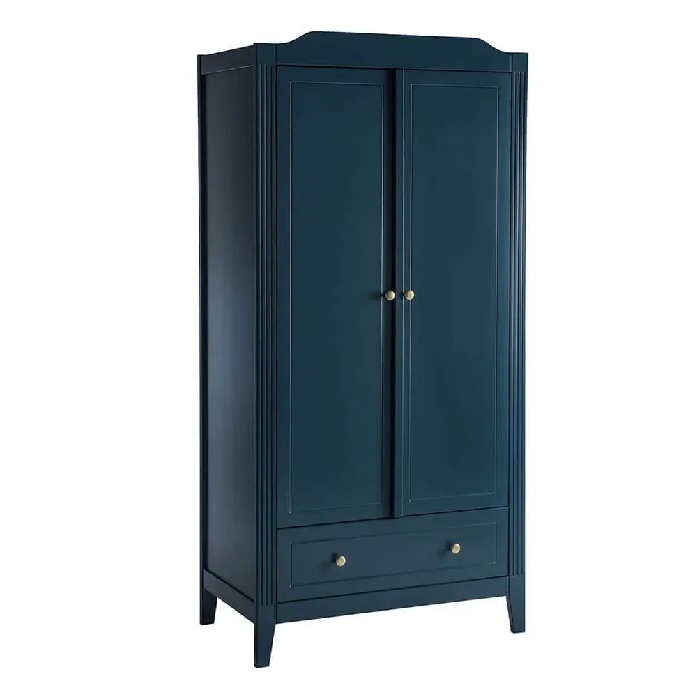 "Maison Charlotte Armoire Opéra 2 portes bleu foncé image"