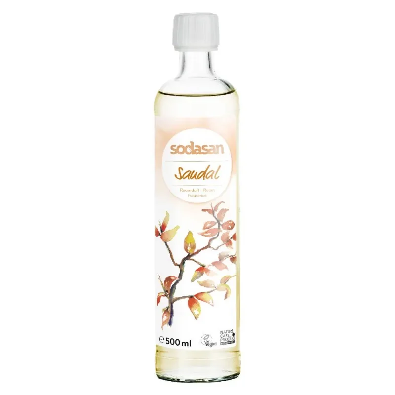 "Parfum d'ambiance rechargeable 500ml, recharge parfum bois de santal, parfum d'intérieur bois de santal image"