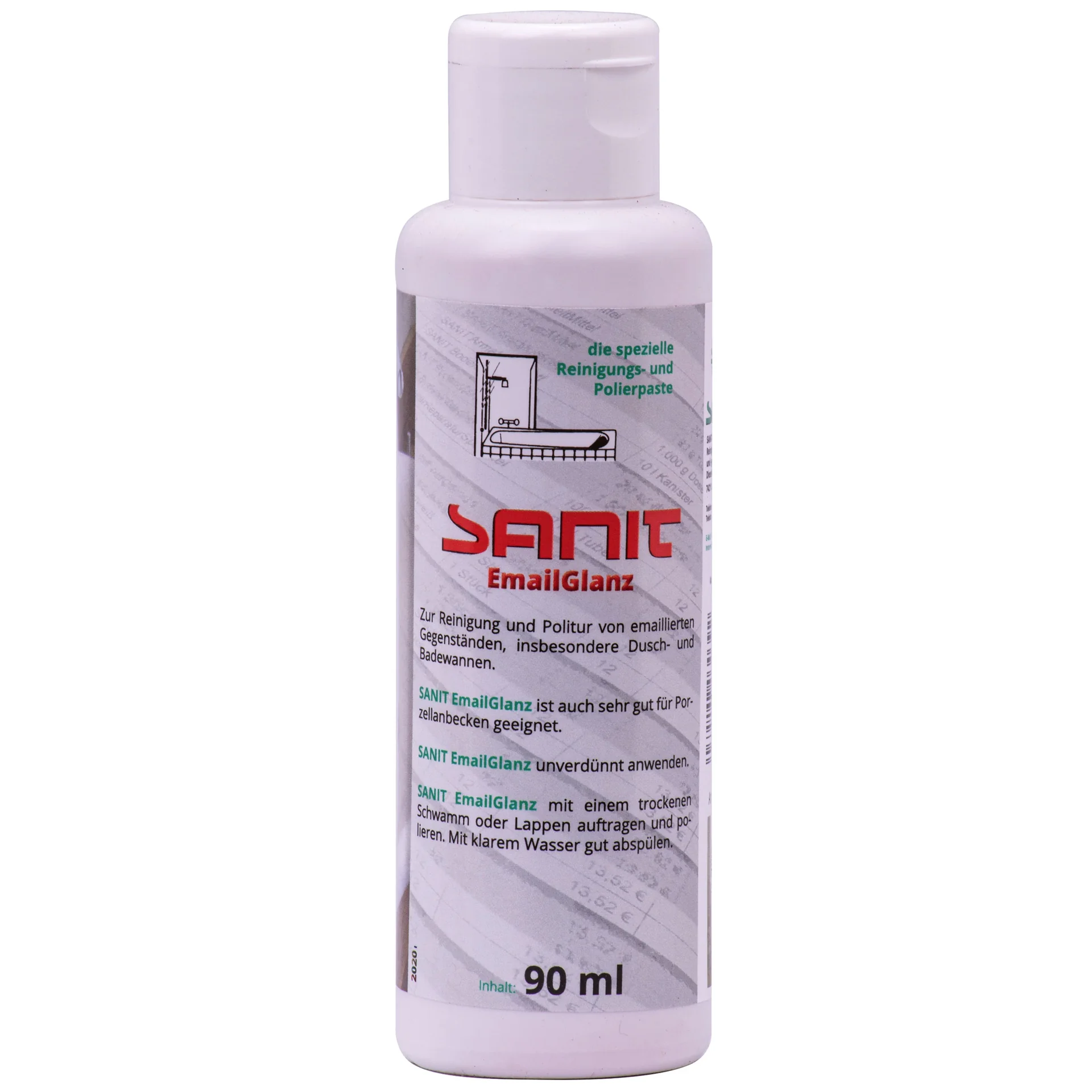 "Émail pour sanitaire, Retouche émail baignoire, Émail brillant SANIT 90 ml image"