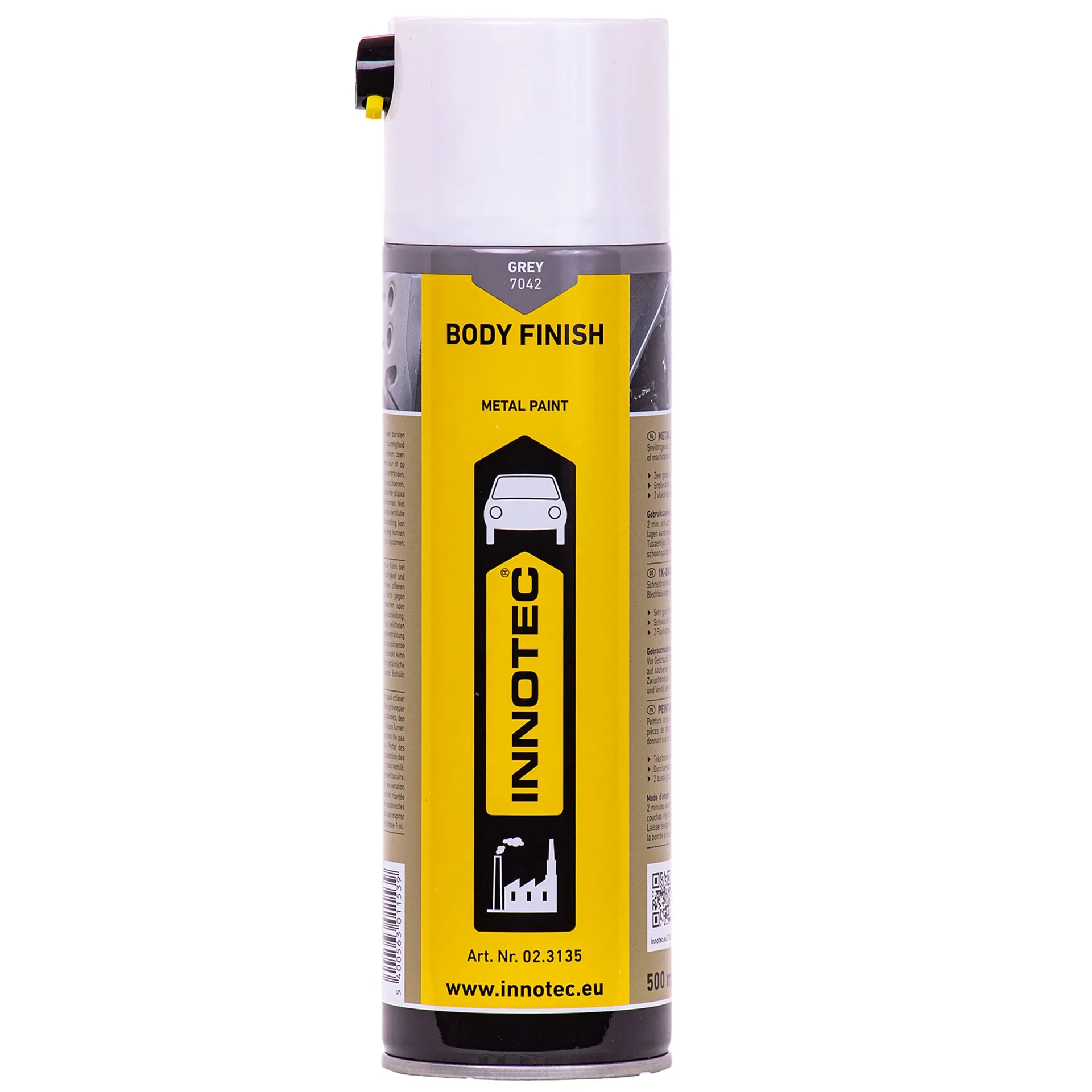 "Peinture carrosserie 500ml, Finition carrosserie, peinture auto grise image"
