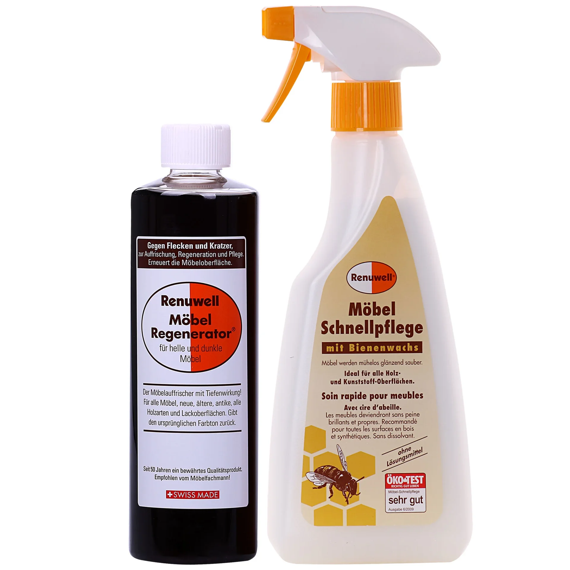 "Rénovateur meubles anciens, Entretien meubles bois, 500 ml + Schnellpflege 500 ml image"