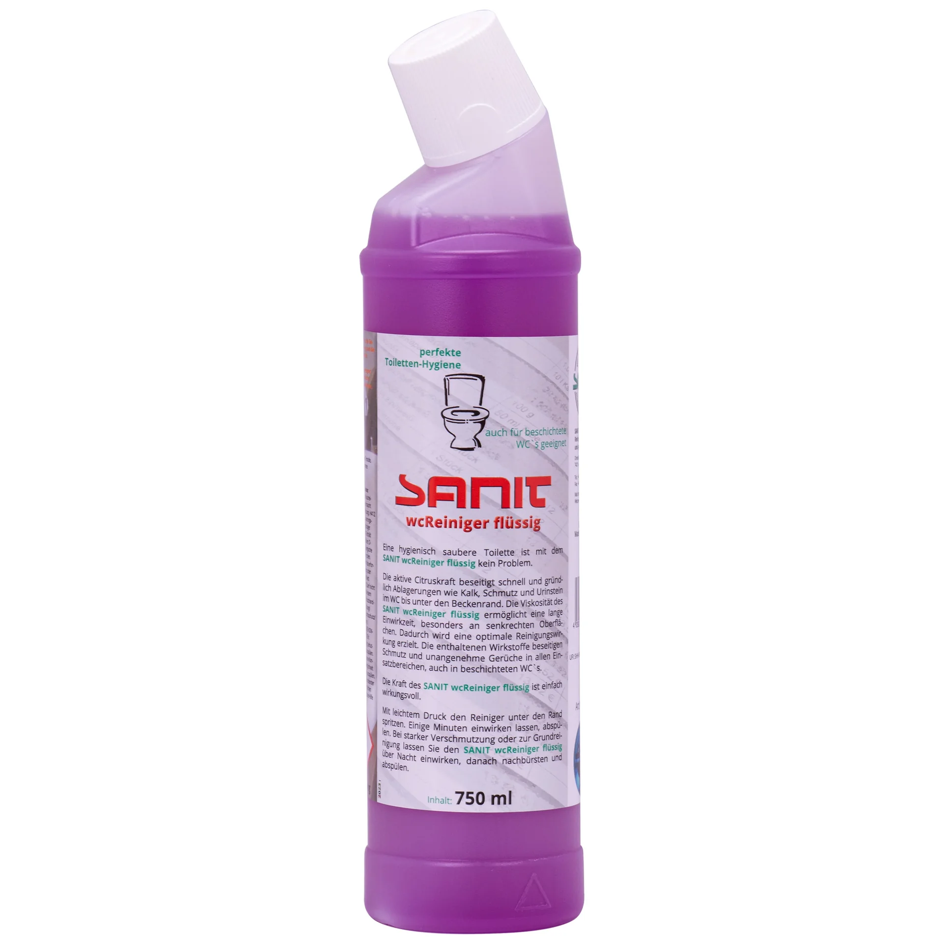 "Nettoyant WC liquide, Sanit, nettoyant cuvette WC, 750 ml image"