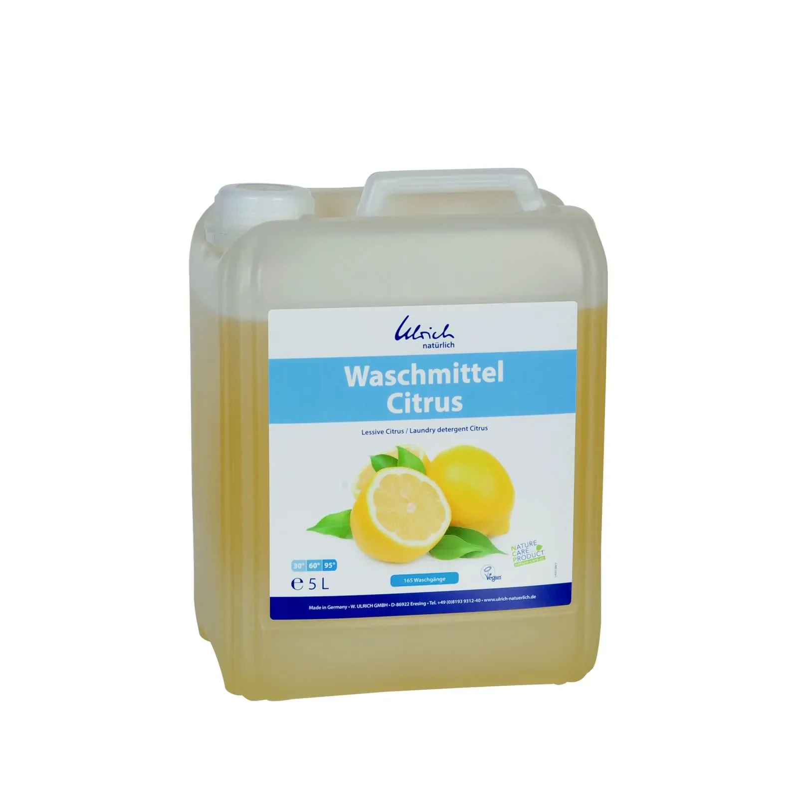 "Lessive liquide 5 litres, lessive ecologique, lessive naturelle, Citrus, vegan certifié image"