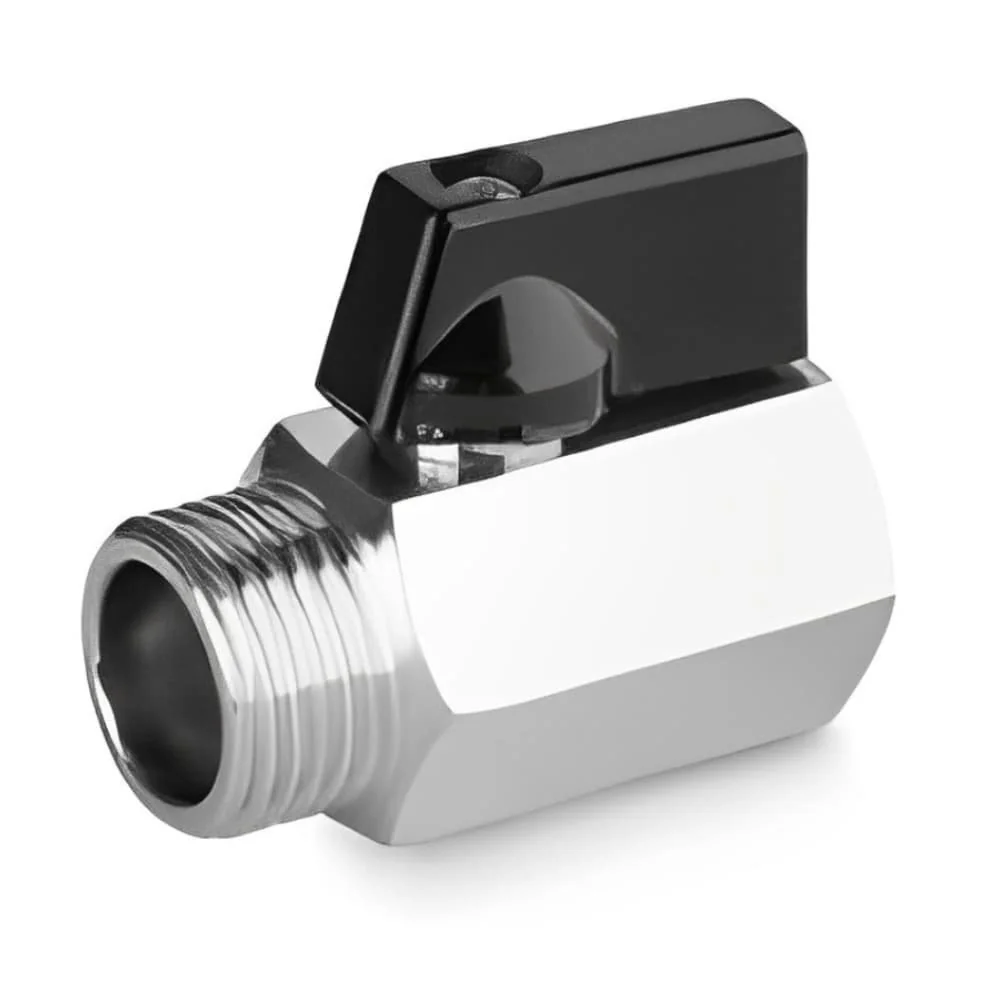 "Mini Robinet à Boisseau Sphérique 3/8 en Laiton Chromé image"