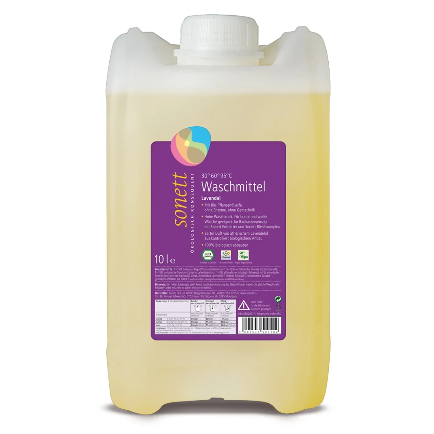 "Lessive liquide lavande 10 litres, lessive écologique, lessive concentrée, lessive naturelle image"