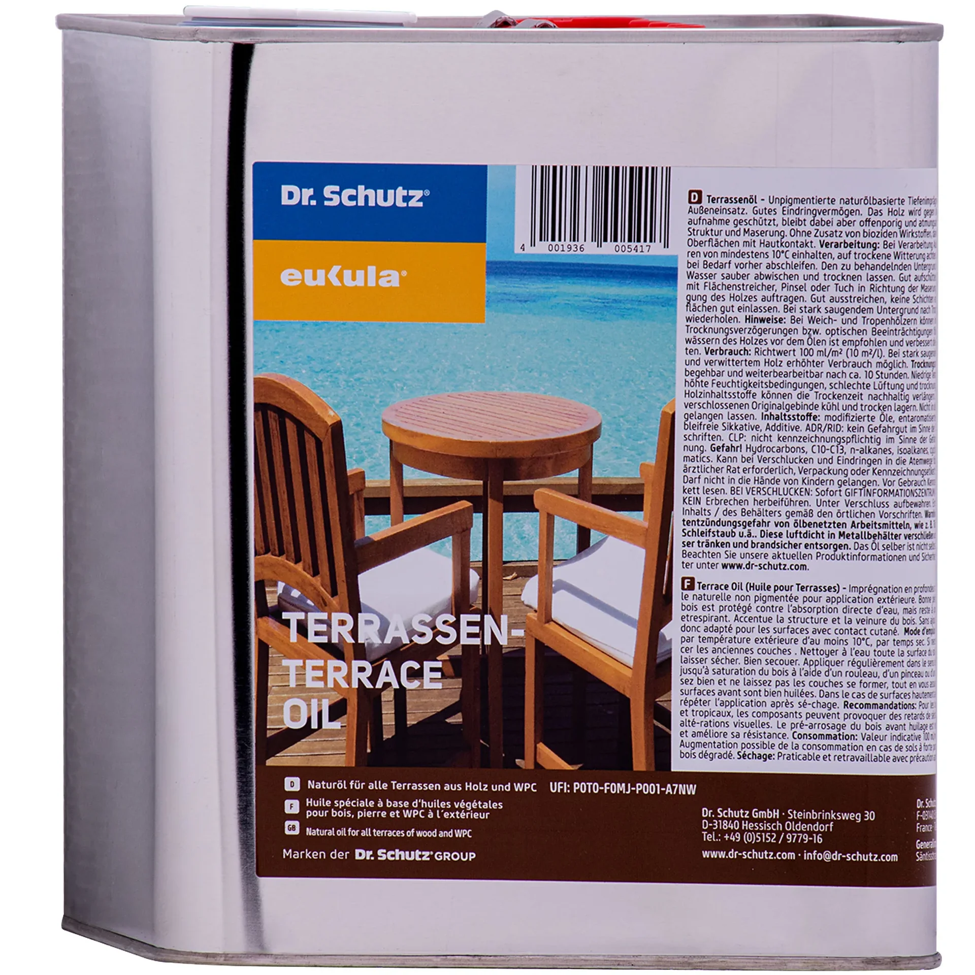 "Huile terrasse bois 2,5 Liter, huile pour terrasse bois, huile naturelle terrasse bois image"