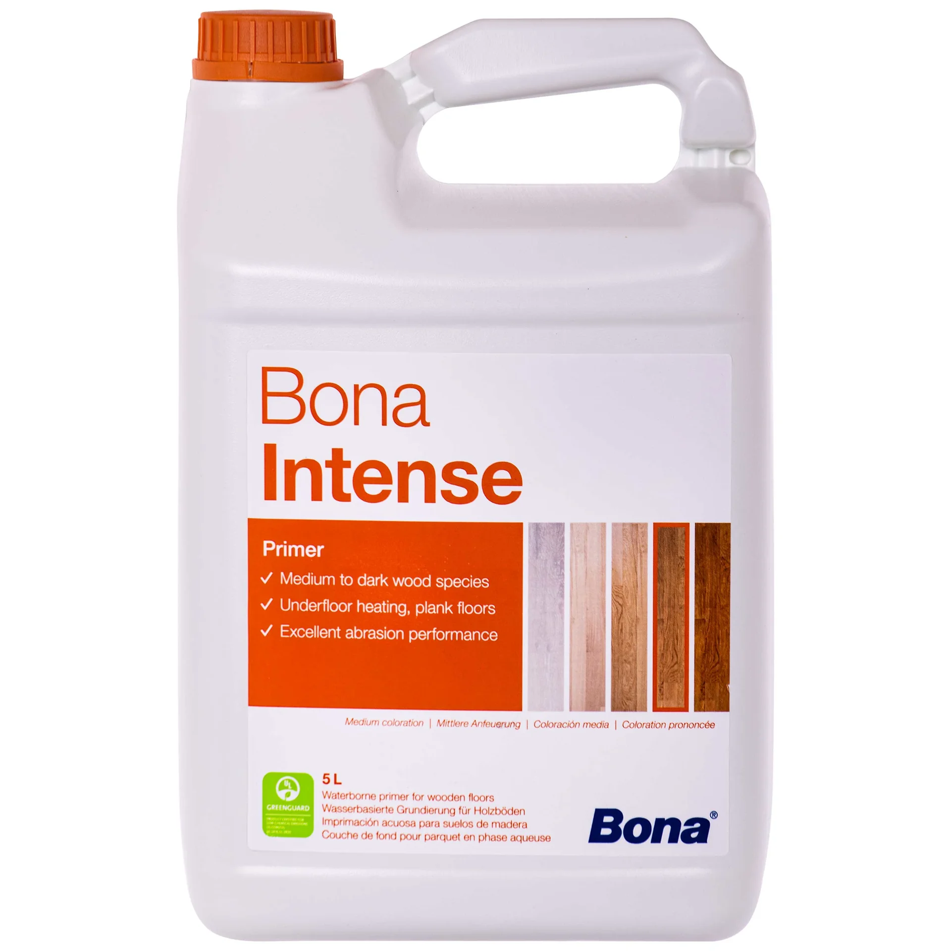 "Vernis bois fond dur, Primaire bois, BONA Intense 5 Liter, Intensification couleur bois image"