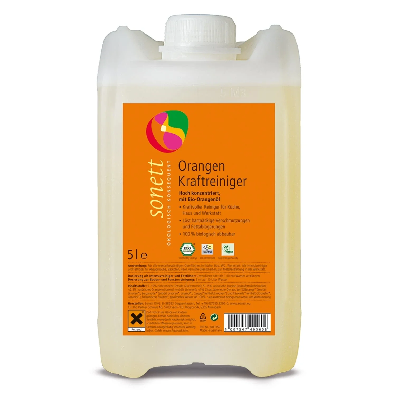 "Nettoyant orange puissant 5L, nettoyant multi-usage orange image"