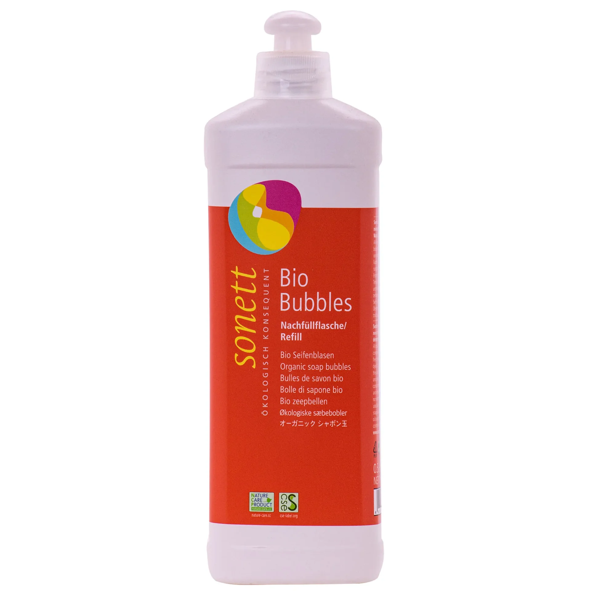 Bulles de savon recharge 500ml, solution bulles de savon enfant, bio
