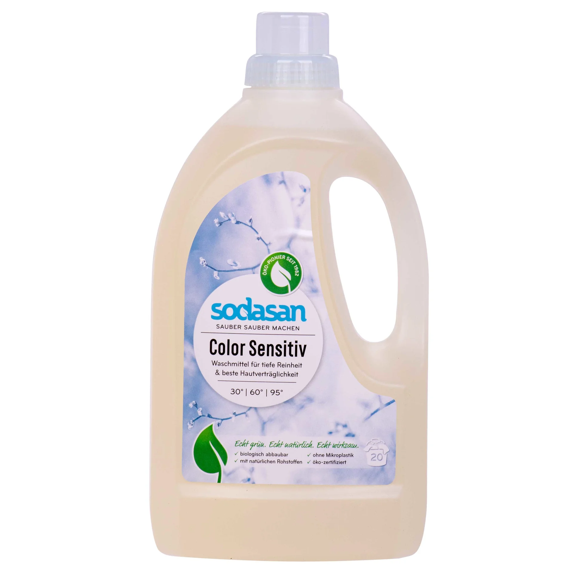 "Lessive liquide couleur sensitive 1,5 Liter, lessive douce peaux sensibles image"