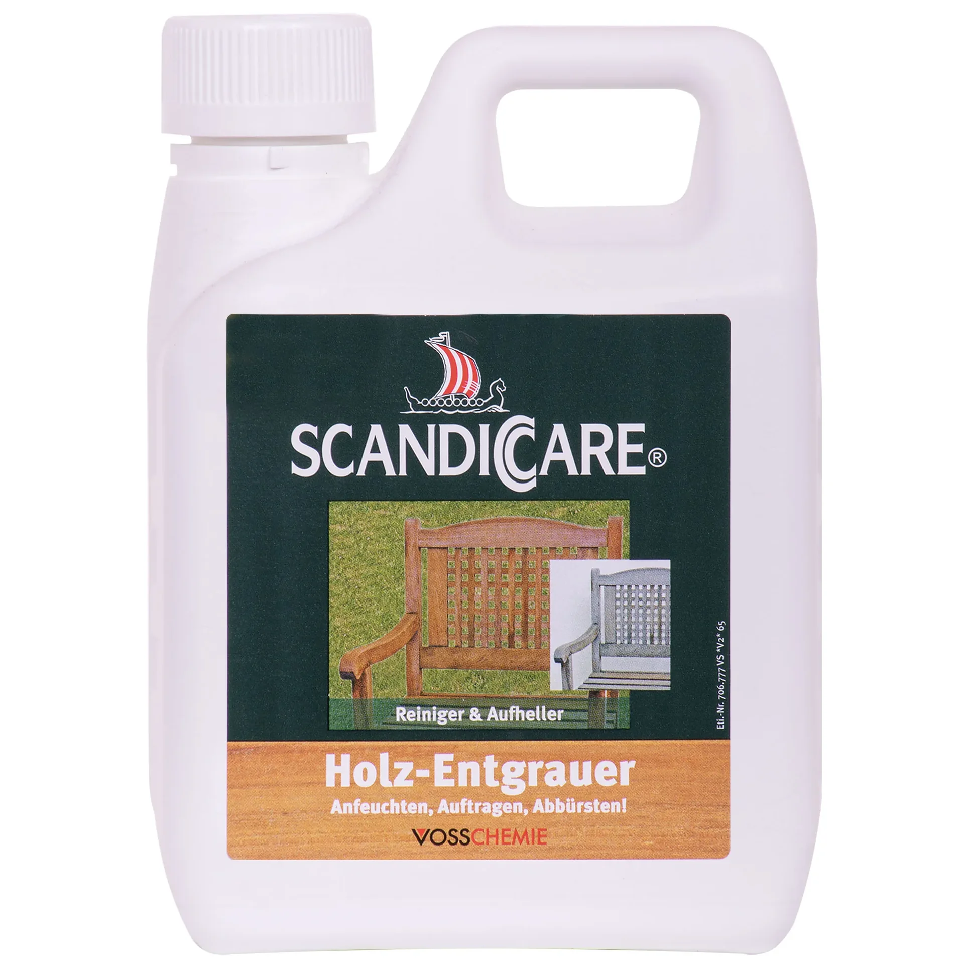 "Dégriseur Bois, Nettoyant Bois Extérieur, Rénovateur Bois, 1 Litre image"
