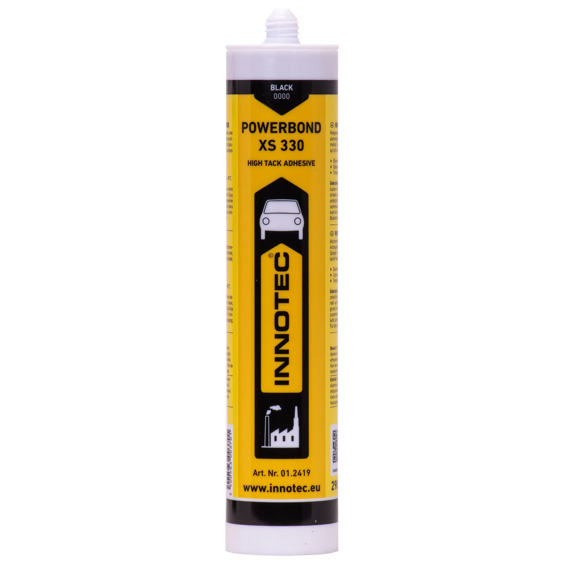 "Mastic colle noir 290ml, colle de montage noir, cartouche image"