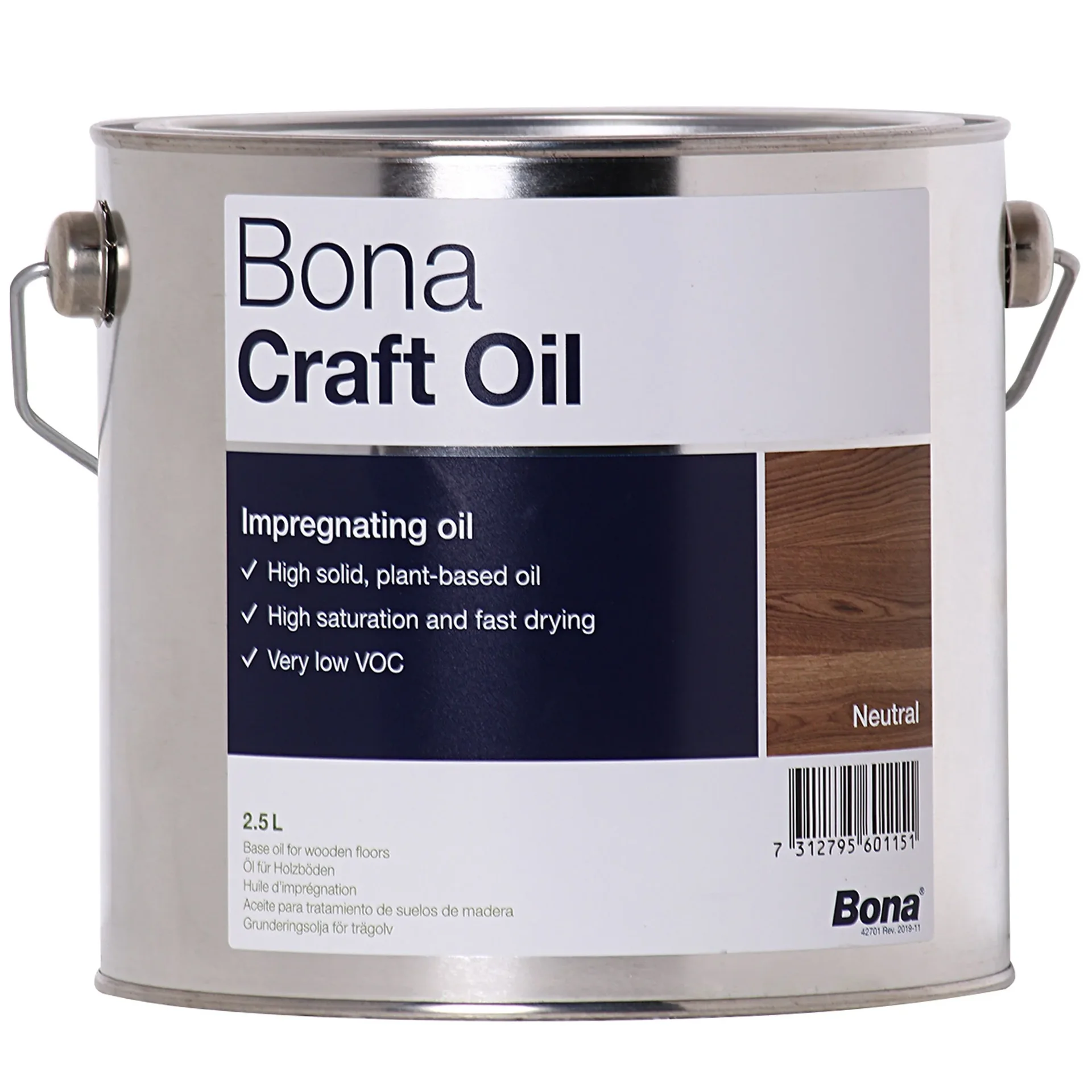 "Huile pour bois 2,5 Liter, neutre, huile incolore bois image"