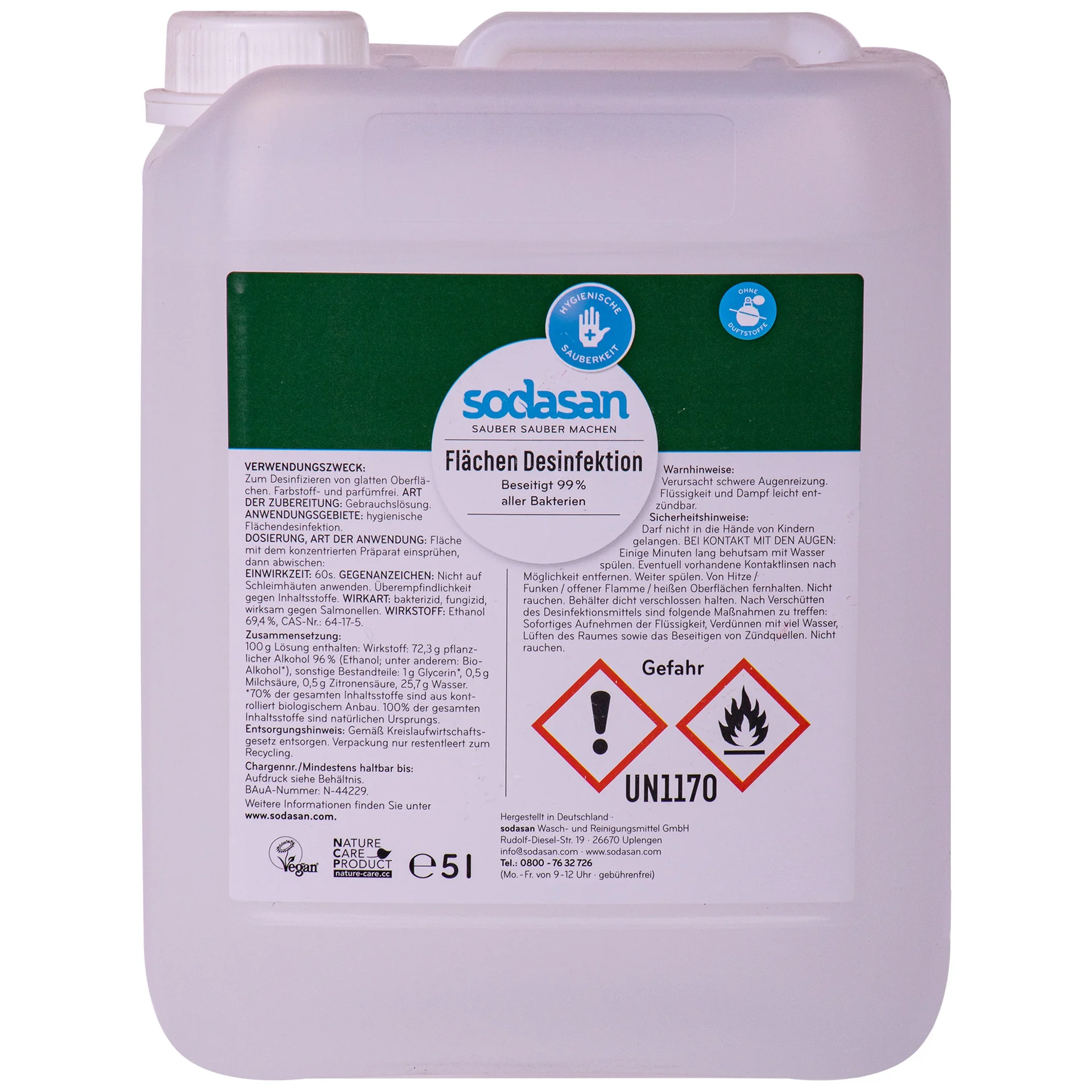 "Désinfectant surface 5 litres, désinfection surfaces, produit désinfection surfaces, 5l image"