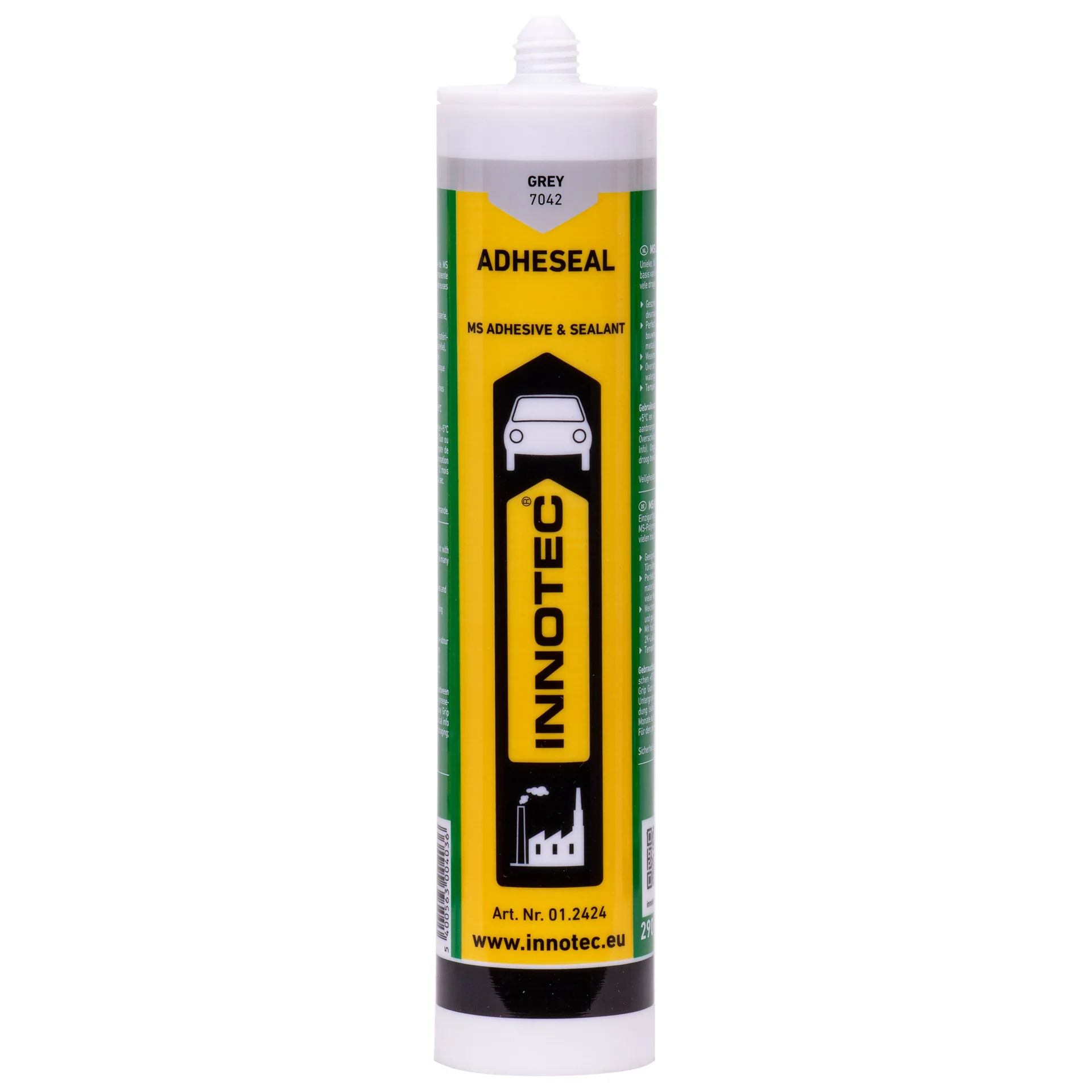 Adhésif gris, Mastic adhésif gris, Colle grise, 290 ml, avec Spitze