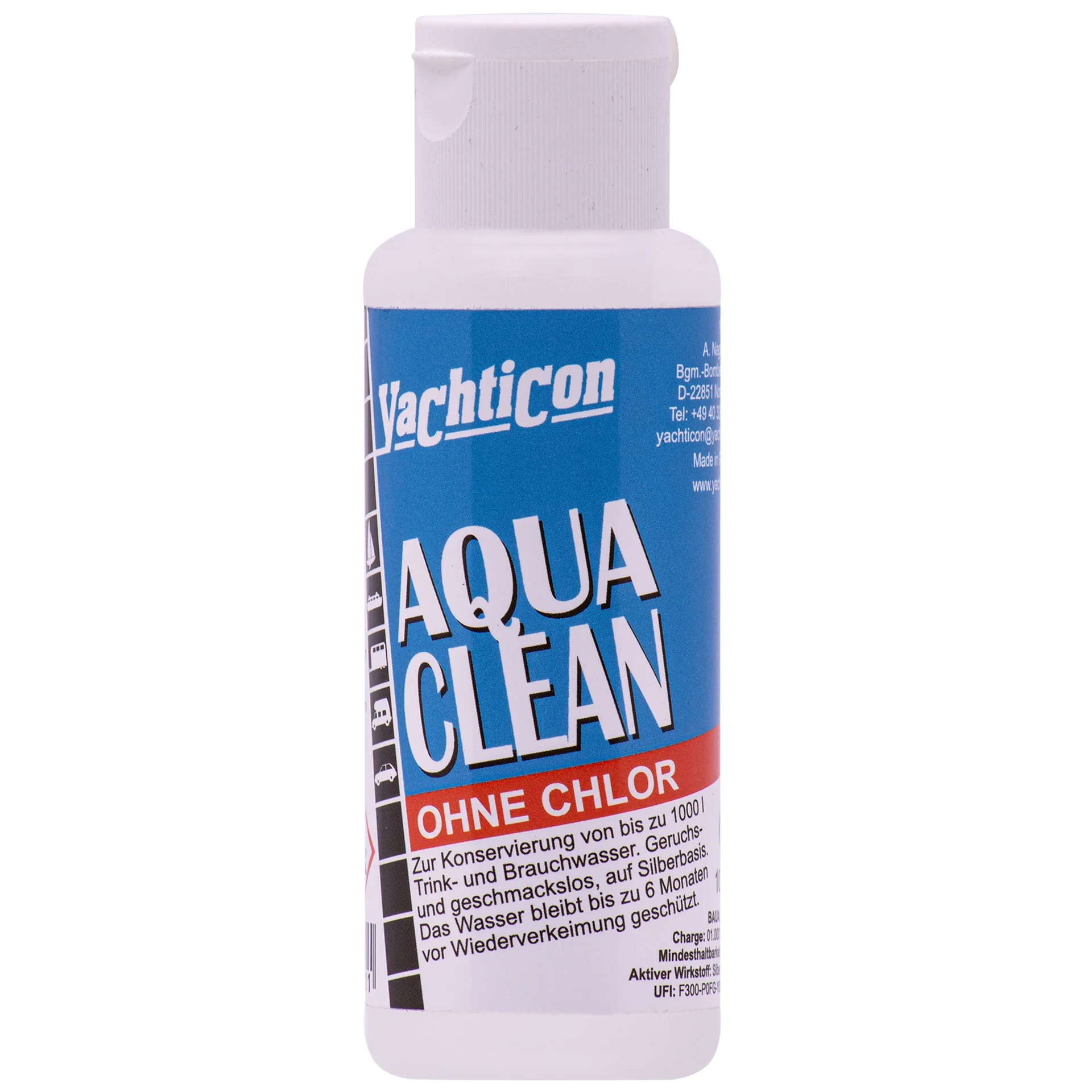 Purification eau potable, Désinfection eau, Aqua Clean AC 1000, 100 ml
