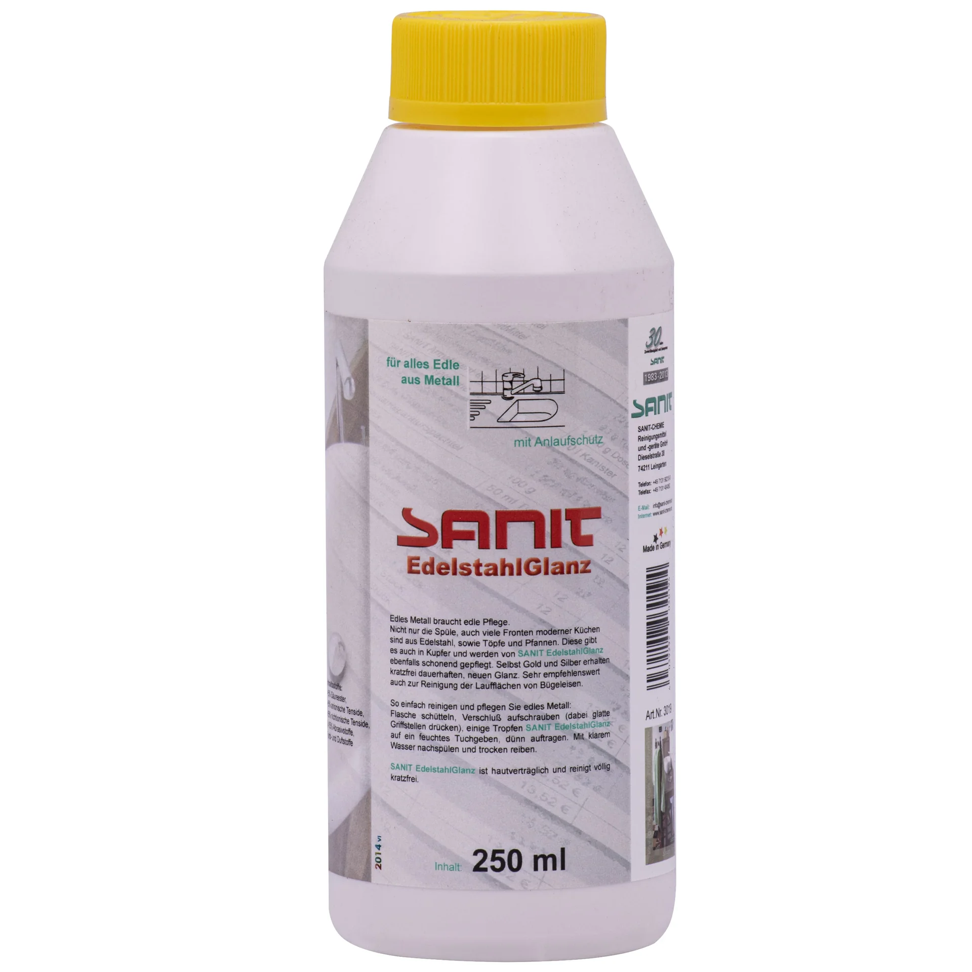 "Nettoyant acier inoxydable, entretien acier inoxydable, 250 ml, brillant acier inoxydable image"