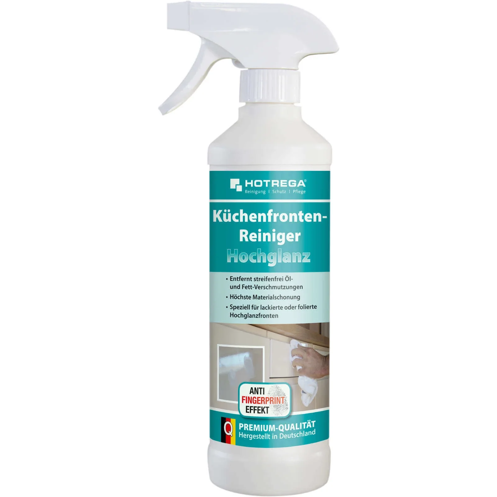 "Nettoyant façades cuisine, nettoyant cuisine haute brillance, 500 ml, entretien cuisine haute brillance image"