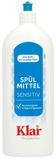 "Liquide vaisselle sans parfum, peau sensible, 1 litre, vaisselle hypoallergénique image"
