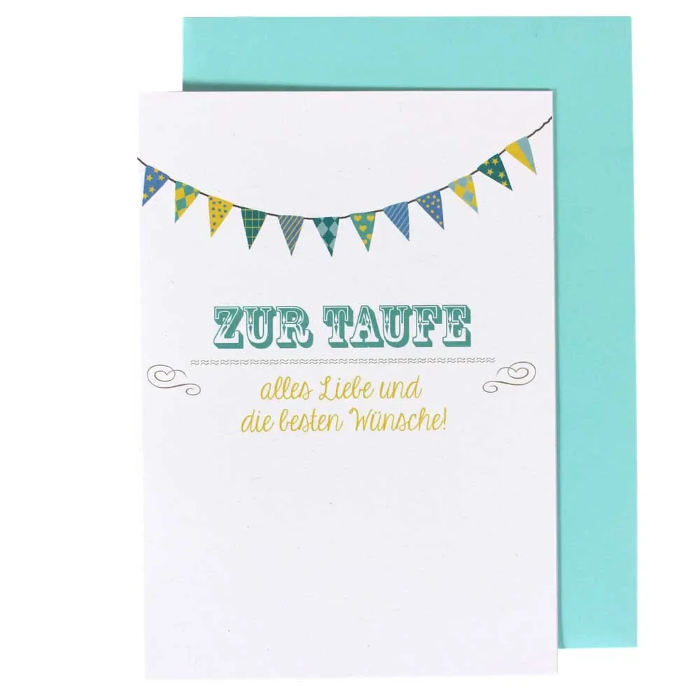 "Ava & Yves Carte de vœux de baptême Bateau image"