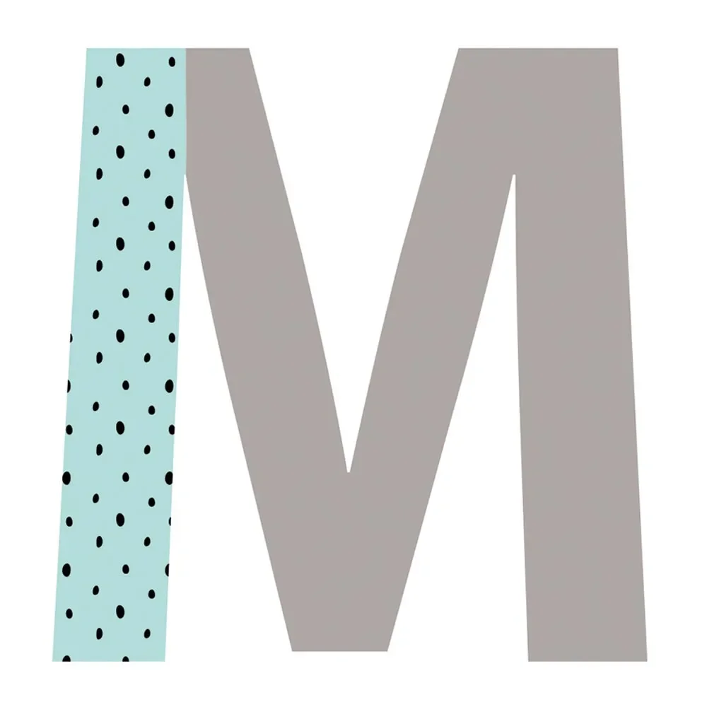 "Lilipinso stickers muraux Happy lettre M image"