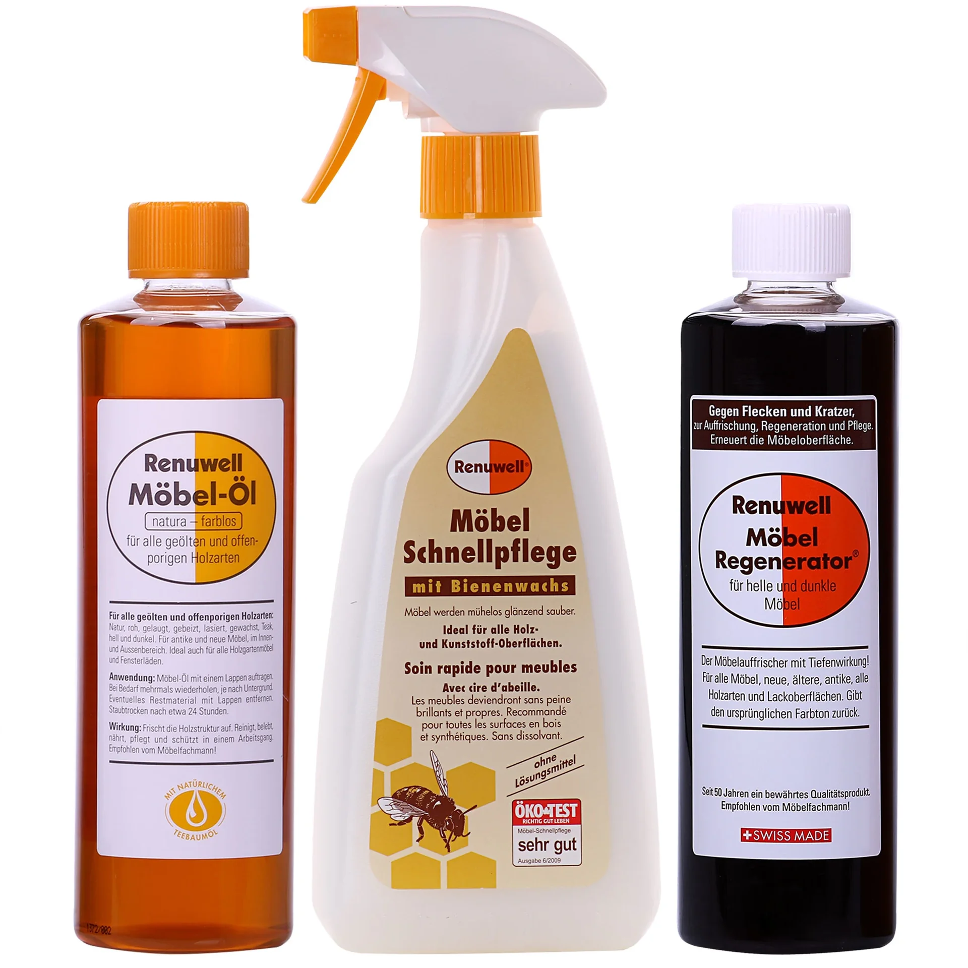 "Rénovateur meubles, Huile pour meubles, Entretien meubles, 500 ml image"