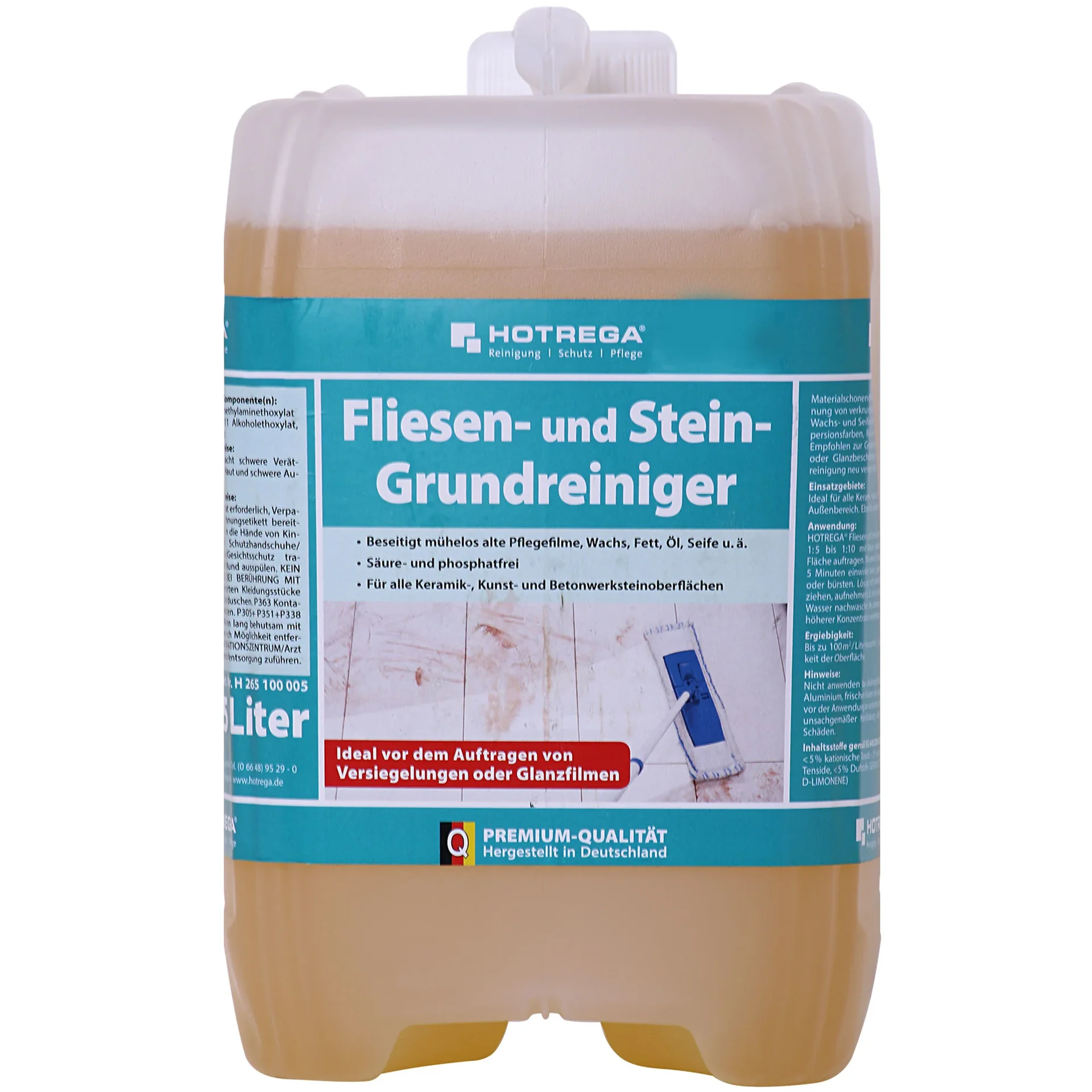"Nettoyant carrelage 5 Liter concentré, nettoyant sol, nettoyant pierre image"