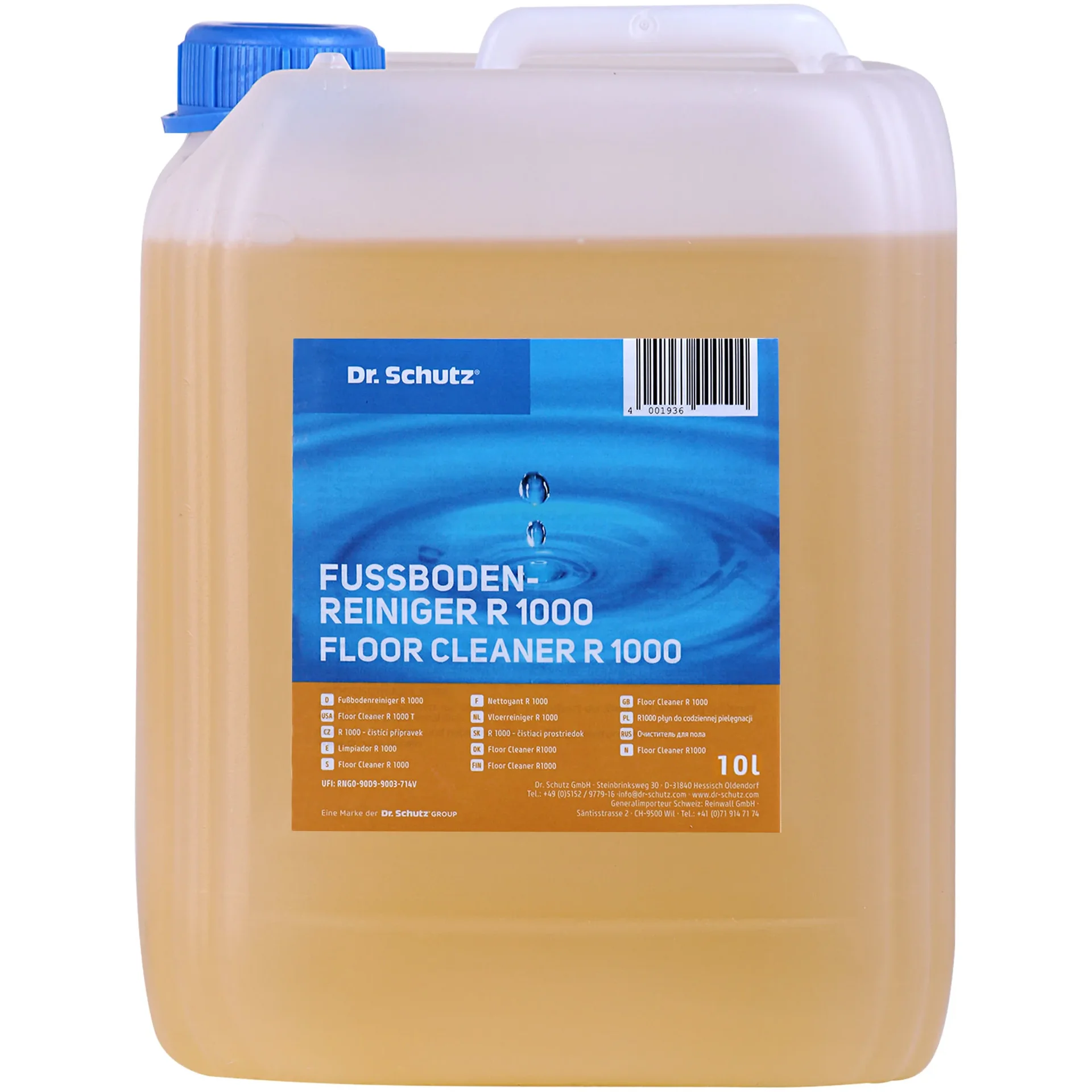 "Nettoyant sol 10 litres, nettoyant professionnel sol pour 10000m² image"