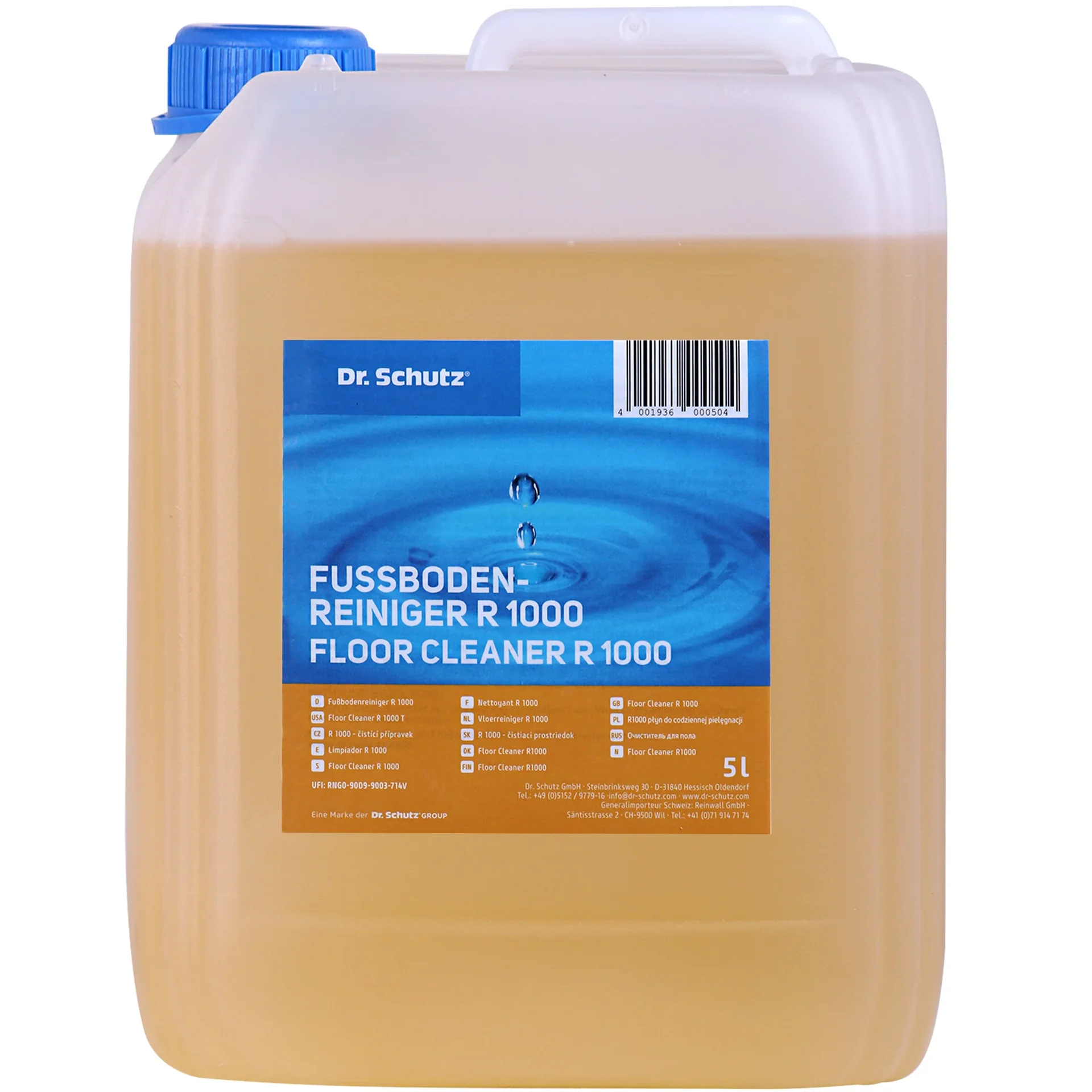 Nettoyant sol 5 litres, produit nettoyage sol pour 5000m²