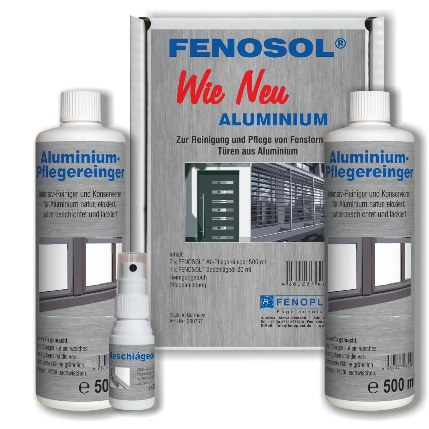 "Nettoyant fenêtres aluminium, Kit entretien fenêtres, Rénovation fenêtres aluminium image"