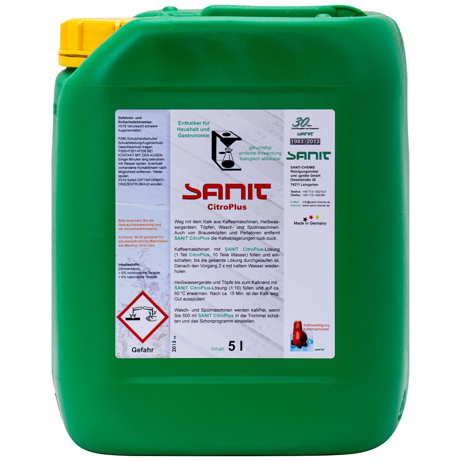 "Détartrant puissant 5 Liter, anti calcaire professionnel, détartrant sanitaire image"