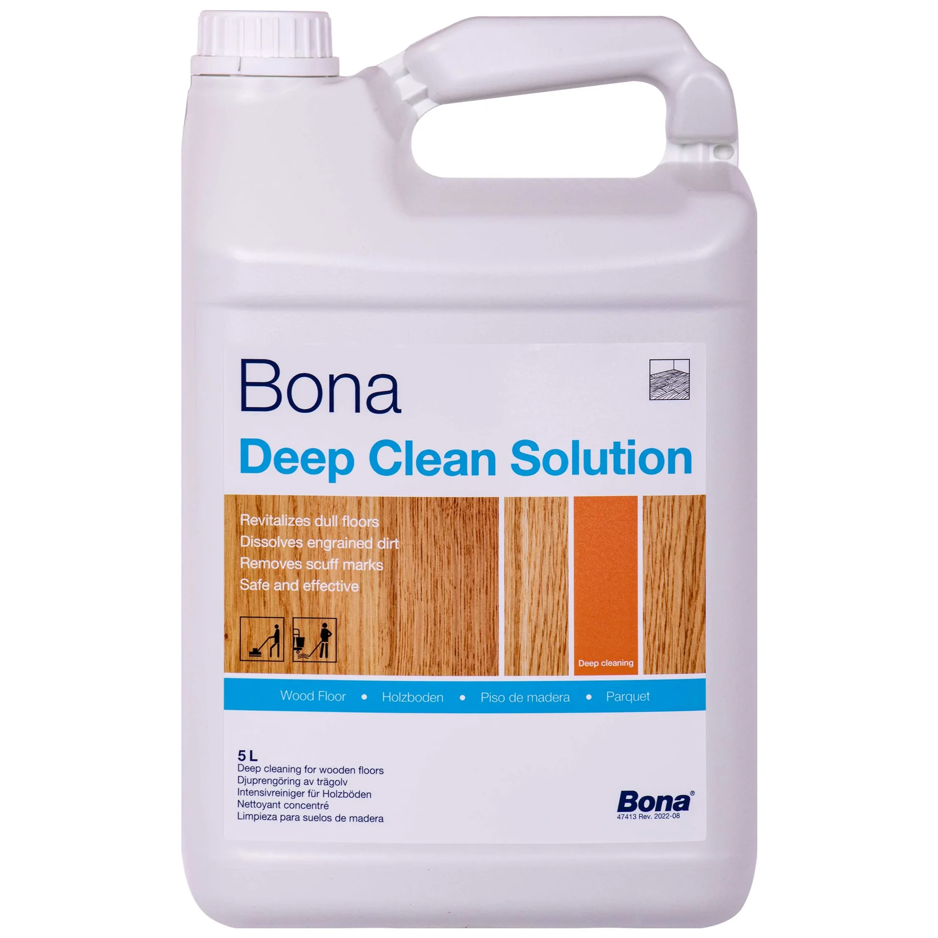 "Nettoyant bois profond, 5 litres, solution de nettoyage parquet, pour holzböden image"