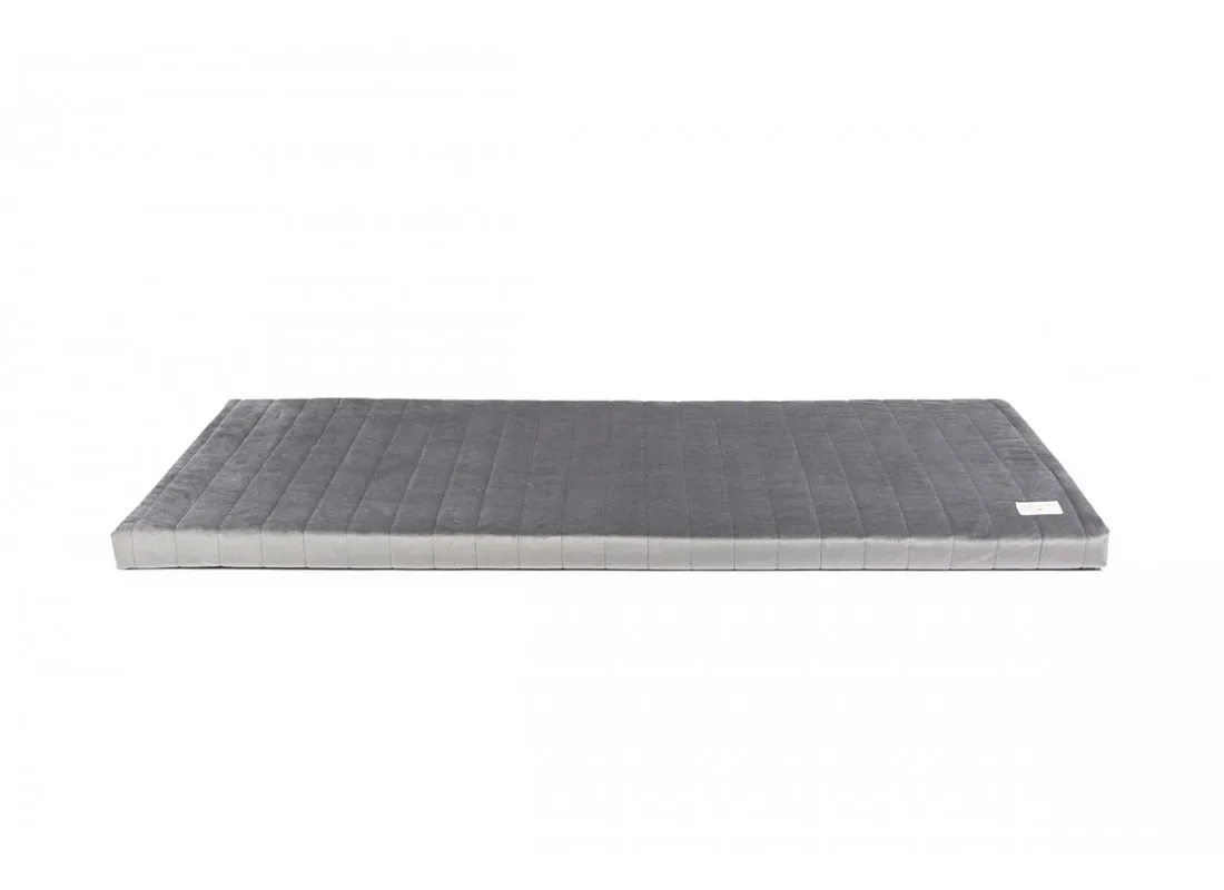 "Nobodinoz Zanzibar Matelas de jeu velours gris ardoise image"