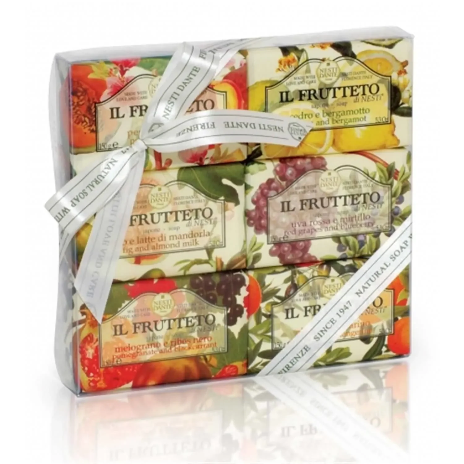 "Savon, coffret savons, SET 6 x 150 g, savon fruité image"