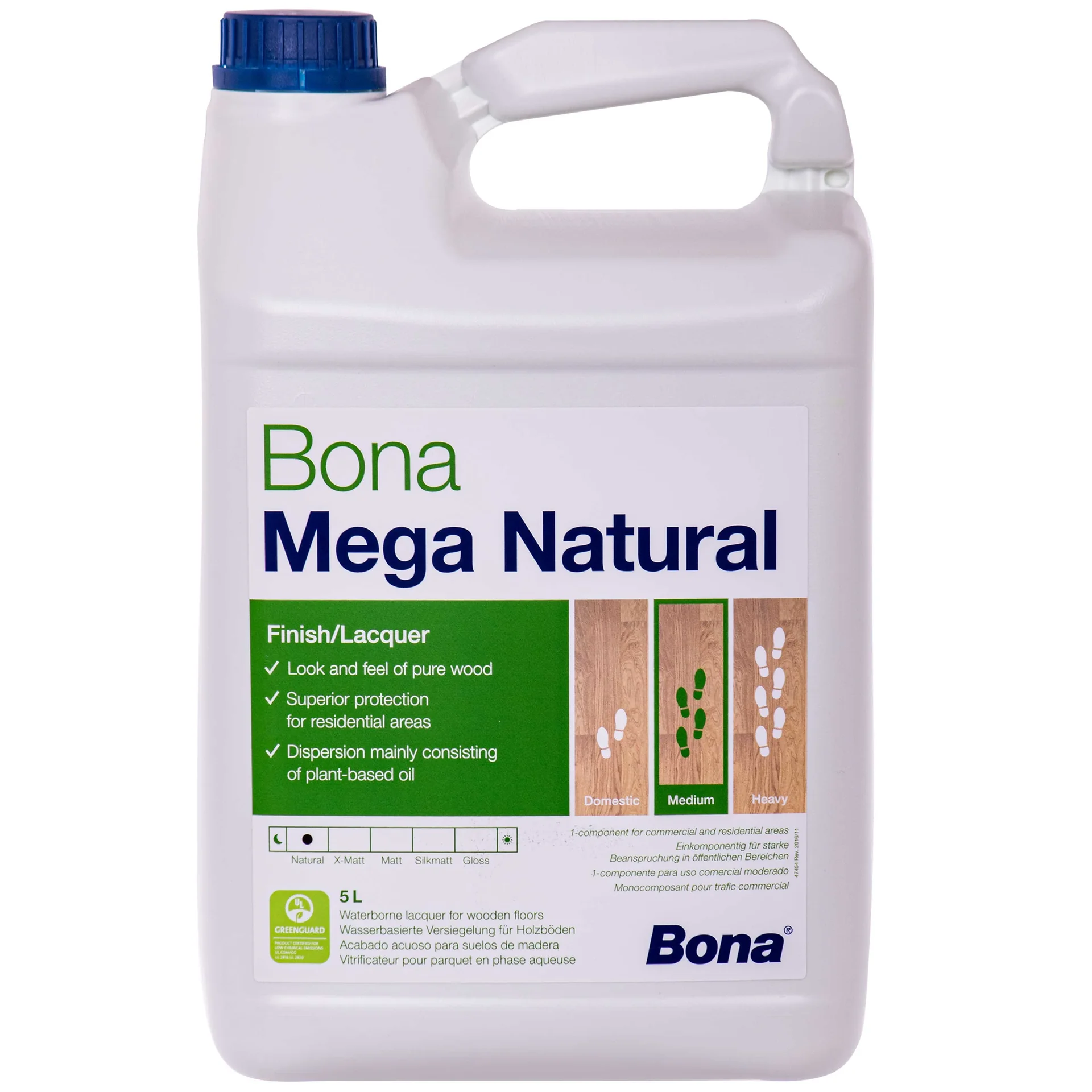 Bona Mega Natural 5 Liter, vernis parquet ultramat, 1K