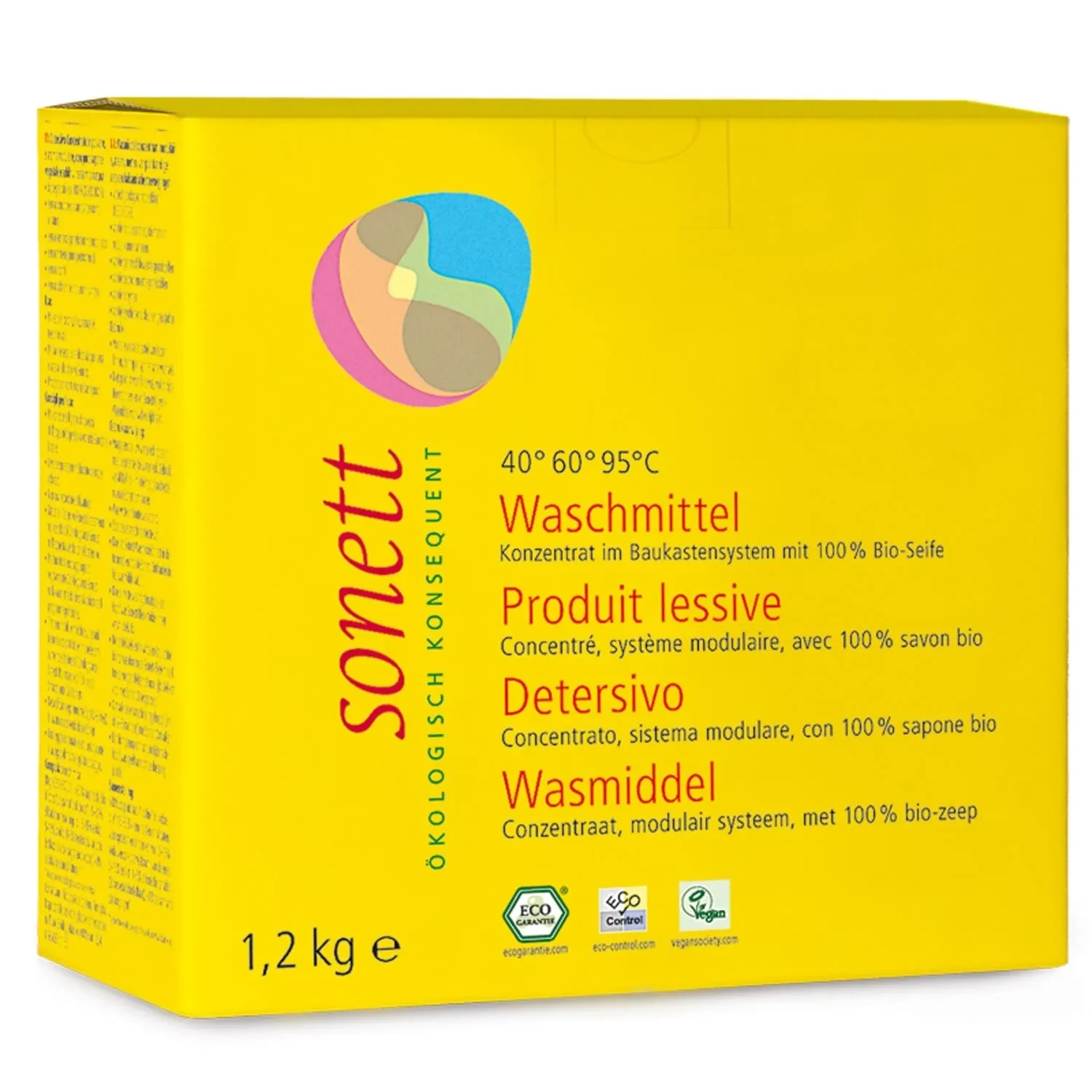 "Lessive en poudre concentrée 1,2kg, lessive écologique 40°60°95° image"
