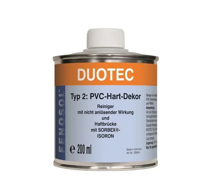 Colle PVC dur, Colle pour PVC, FENOPLAST Fenosol DUOTEC 200ml Typ 2, PVC-Hart-Dekor