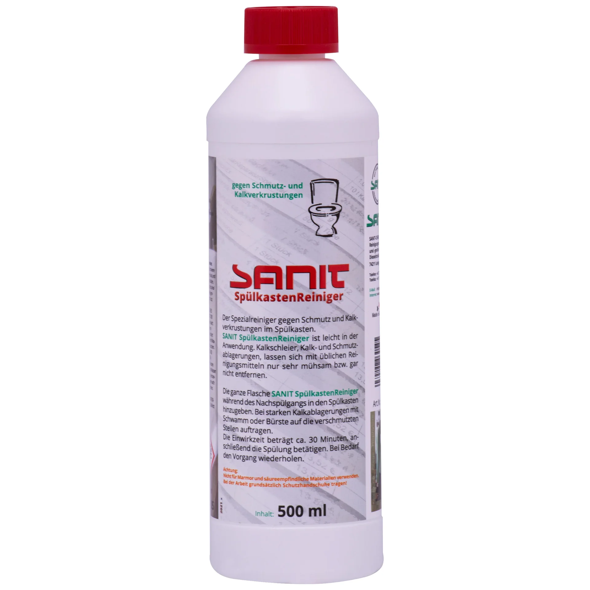 "Nettoyant réservoir WC, 500 ml, nettoyant chasse d'eau, anti calcaire image"