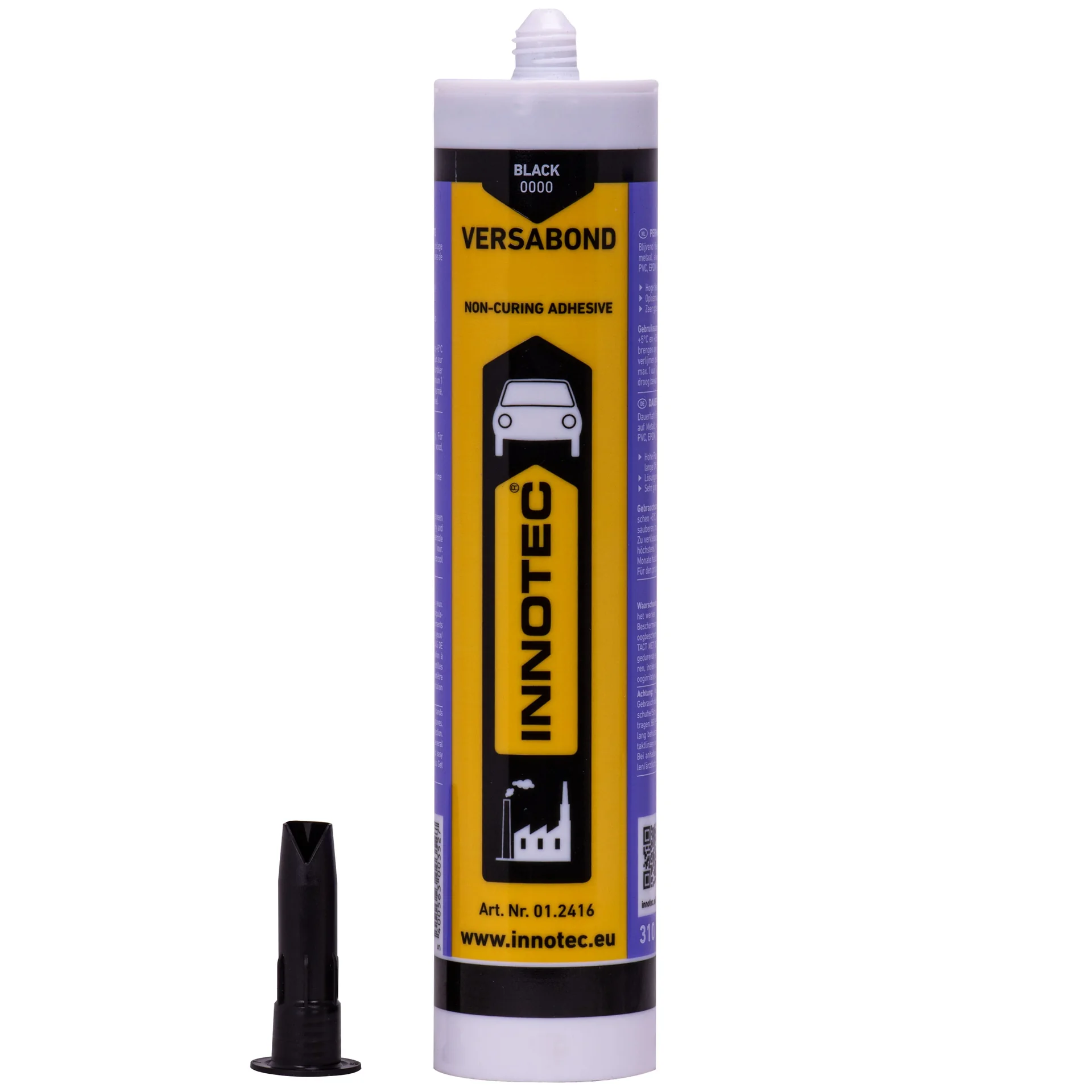 "Mastic d'étanchéité noir 310 ml, mastic carrosserie noir, mastic polyuréthane noir image"