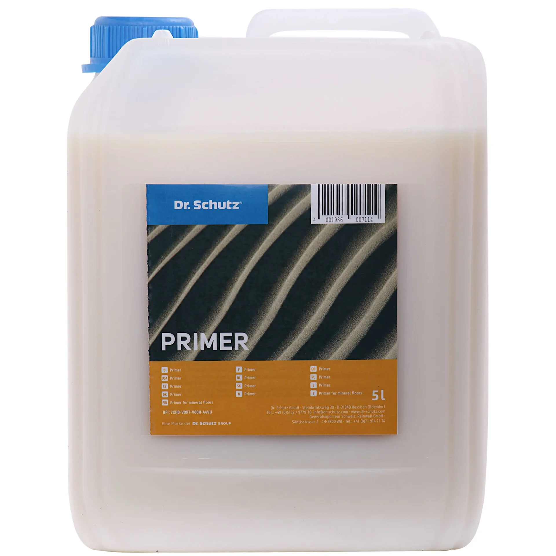 Primaire sol 5 Liter, pour 60-80m², primaire d'accrochage pour chapes
