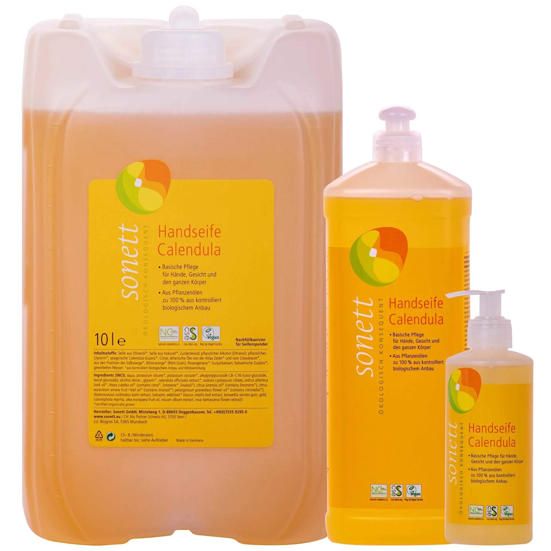 "Savon mains calendula, savon liquide mains, savon naturel, recharge image"