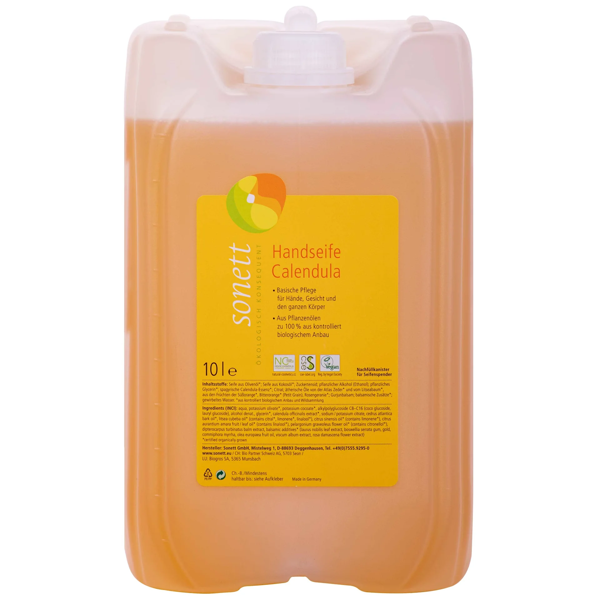 "Savon mains 10 litres, savon liquide mains, savon calendula, savon professionnel mains image"