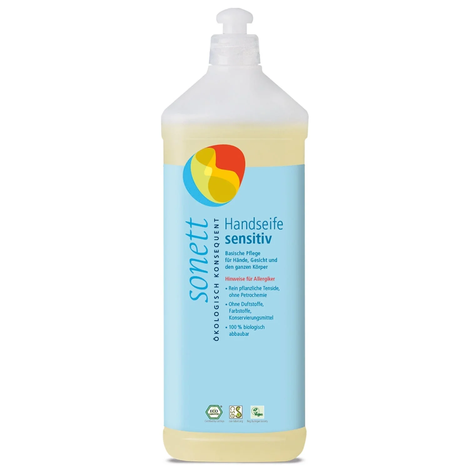 "Savon mains recharge 1 litre, savon mains sensible, savon liquide neutre image"
