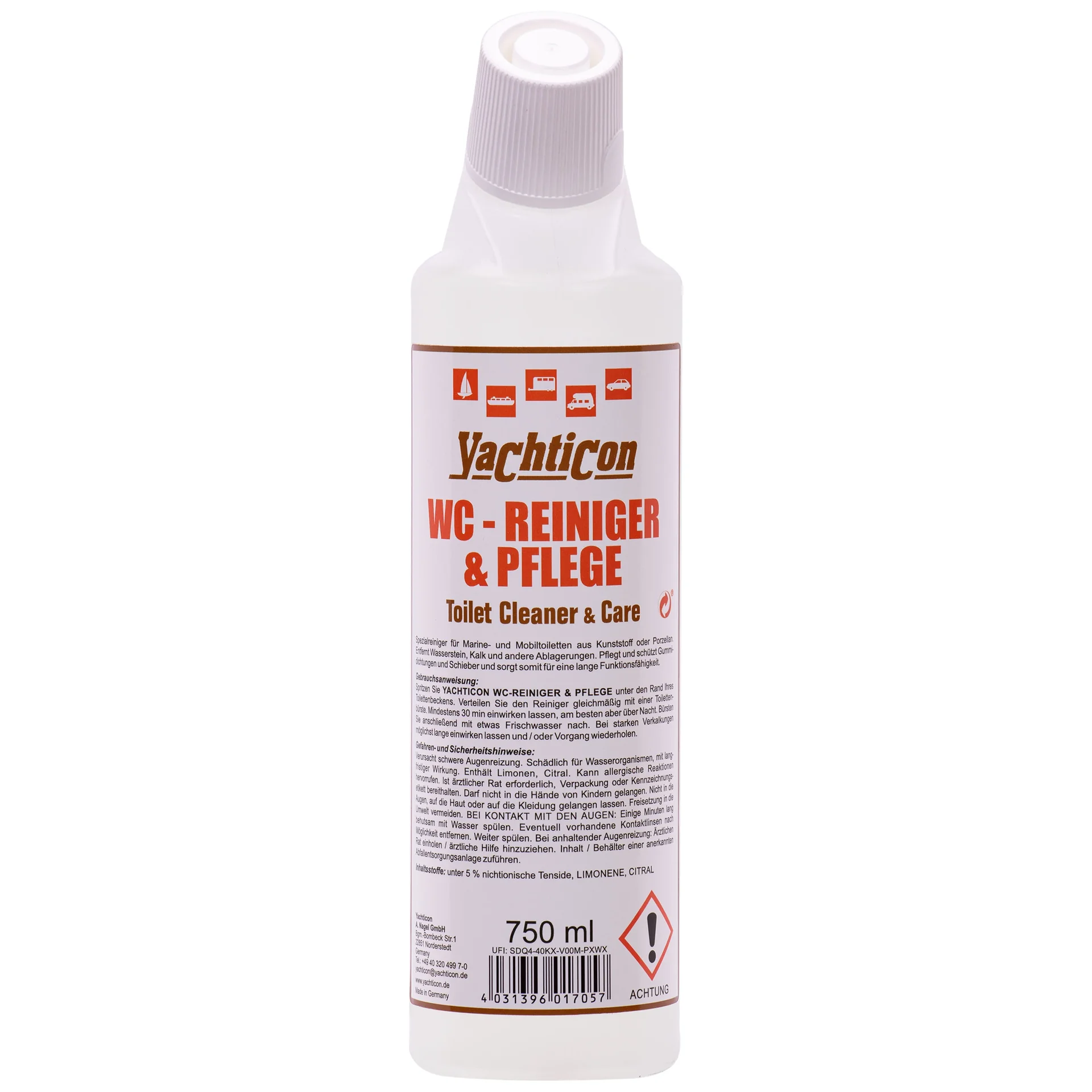 "Nettoyant WC bateau 750ml, Entretien WC marine image"