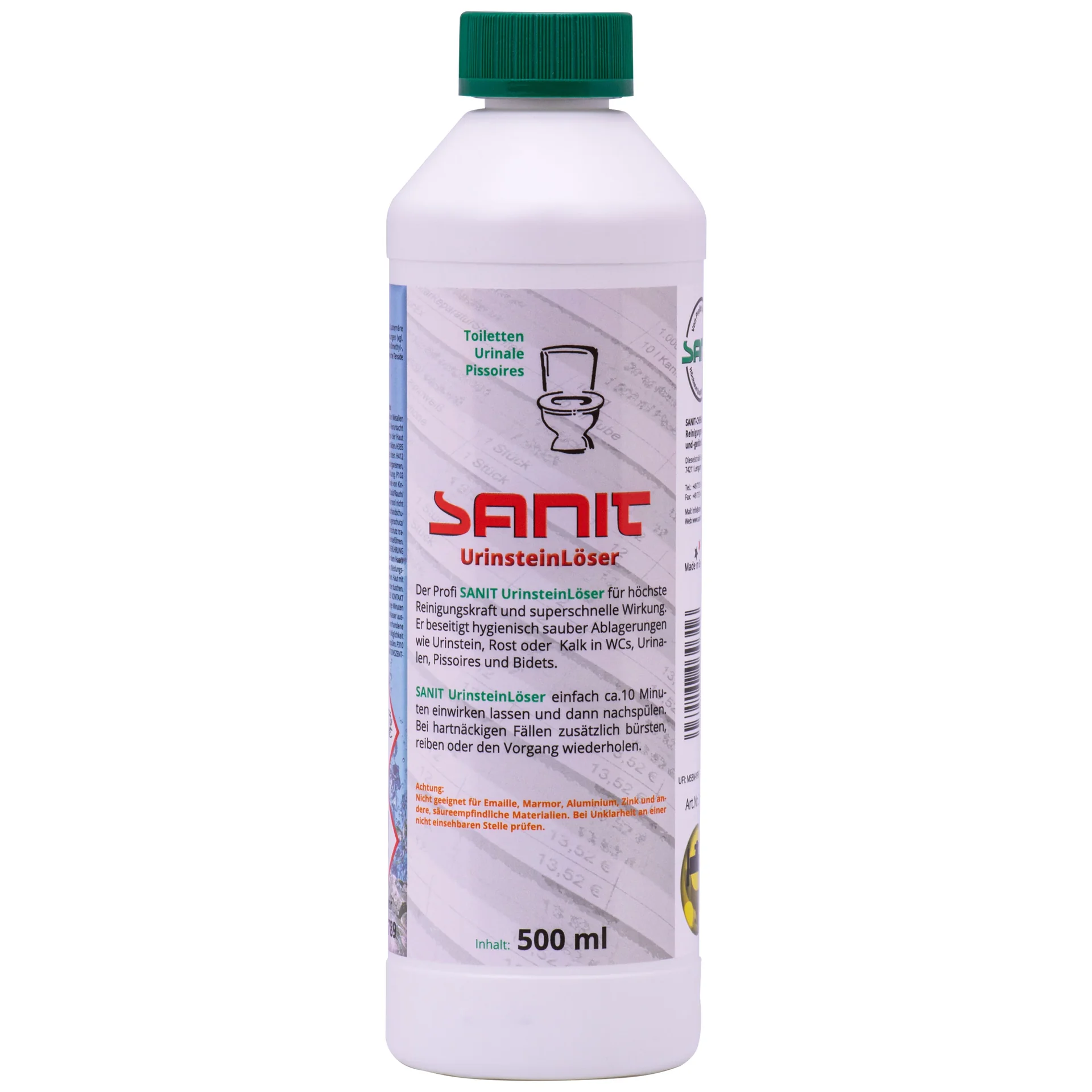"Nettoyant WC puissant, anti tartre WC, 500 ml, nettoyant anti-calcaire WC image"