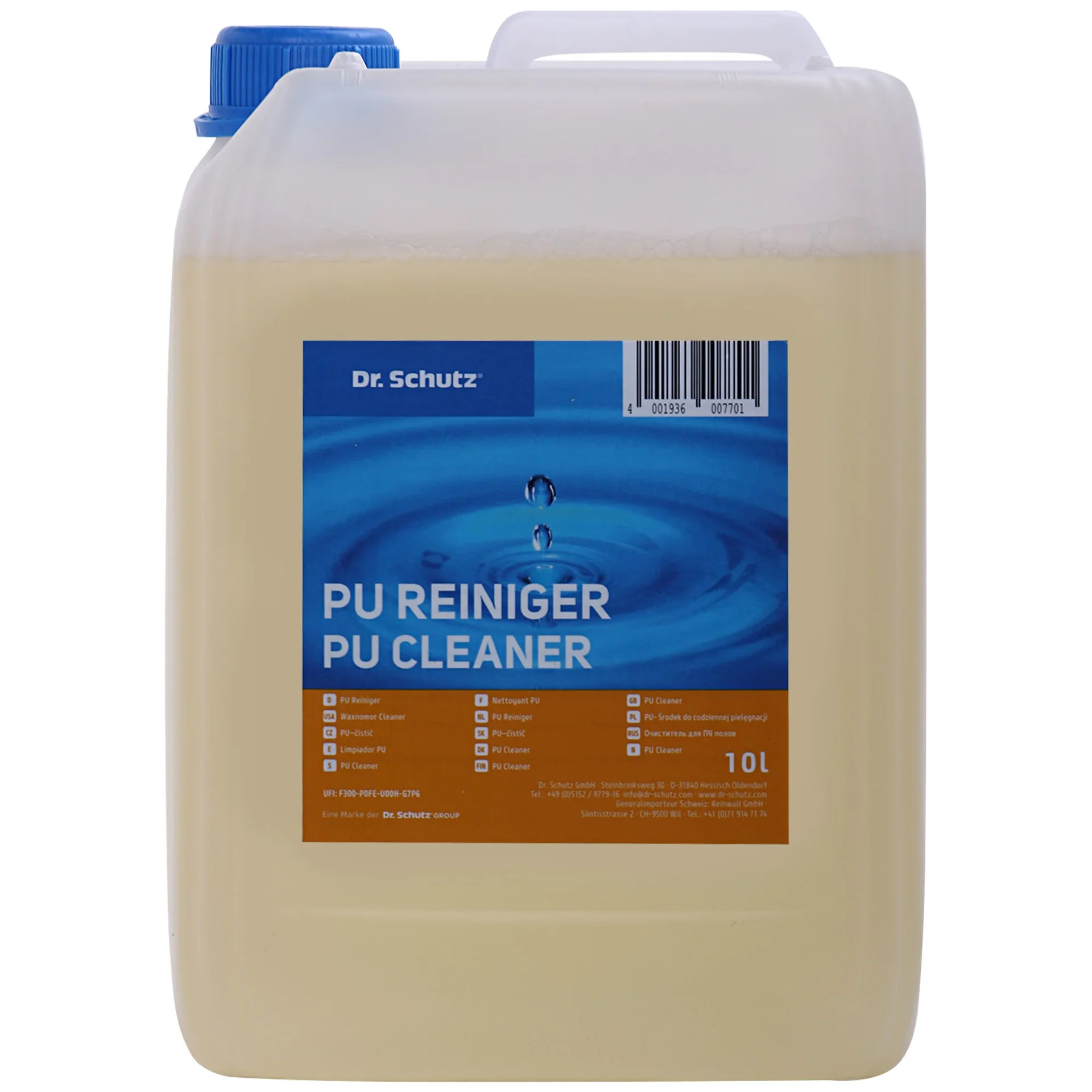 "Nettoyant PU 10 litres, pour 10000m², nettoyage sol PU, nettoyant professionnel image"