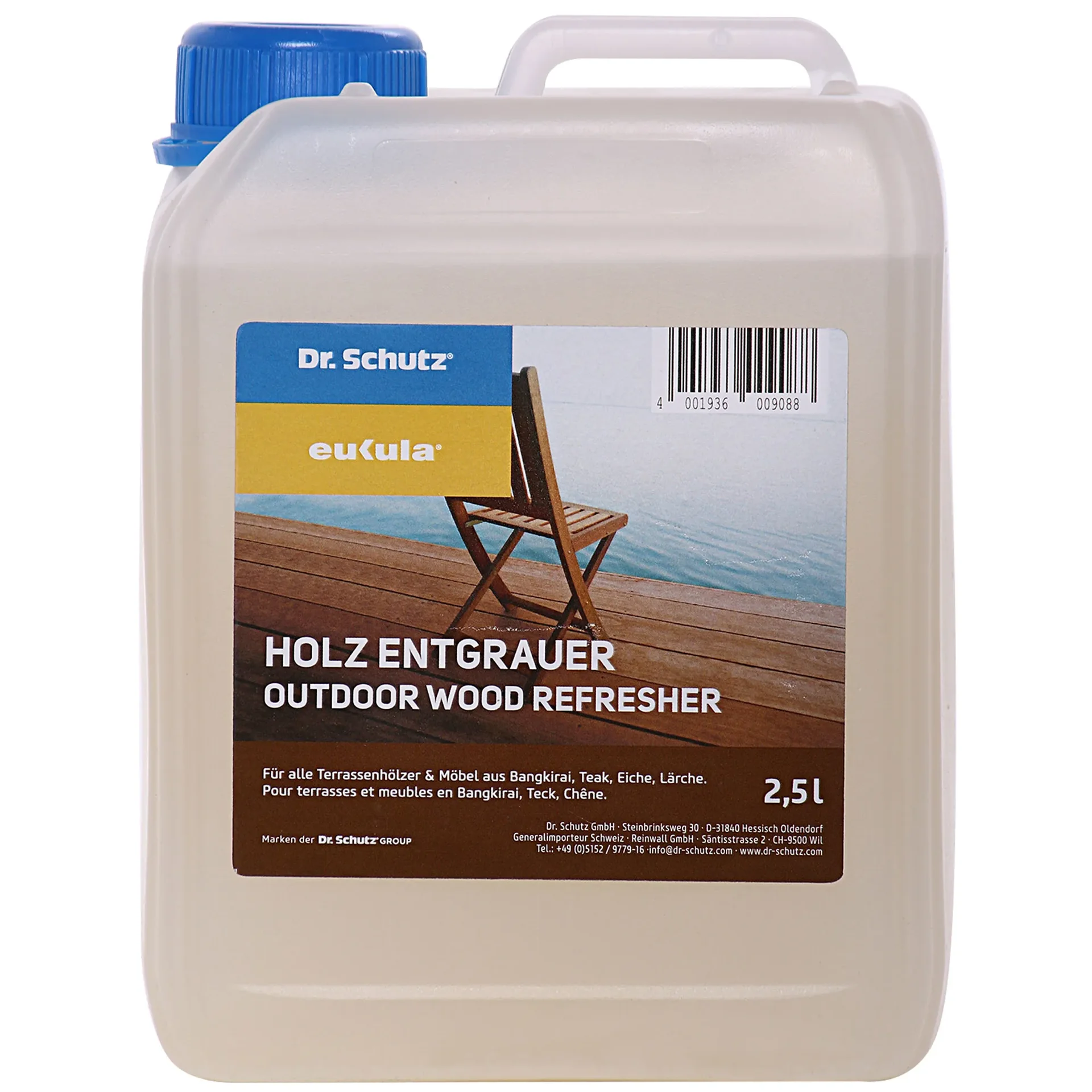 "Dégriseur bois 2.5 Liter, Nettoyant bois extérieur, Rénovateur bois grisé image"