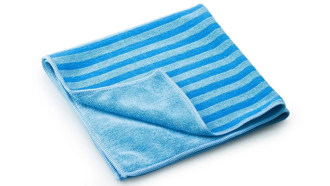 "Chiffon de nettoyage microfibre, 40 x 40cm bleu, lot de 10, multi-usages image"