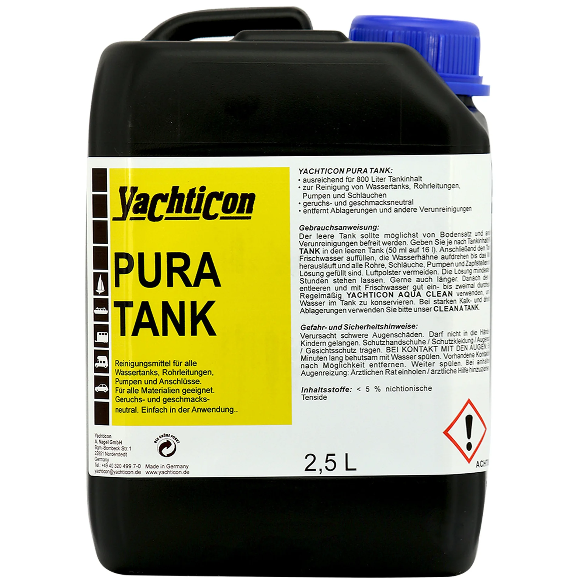 "Purification eau potable, Nettoyage réservoir eau, Traitement eau, 2,5 Liter image"