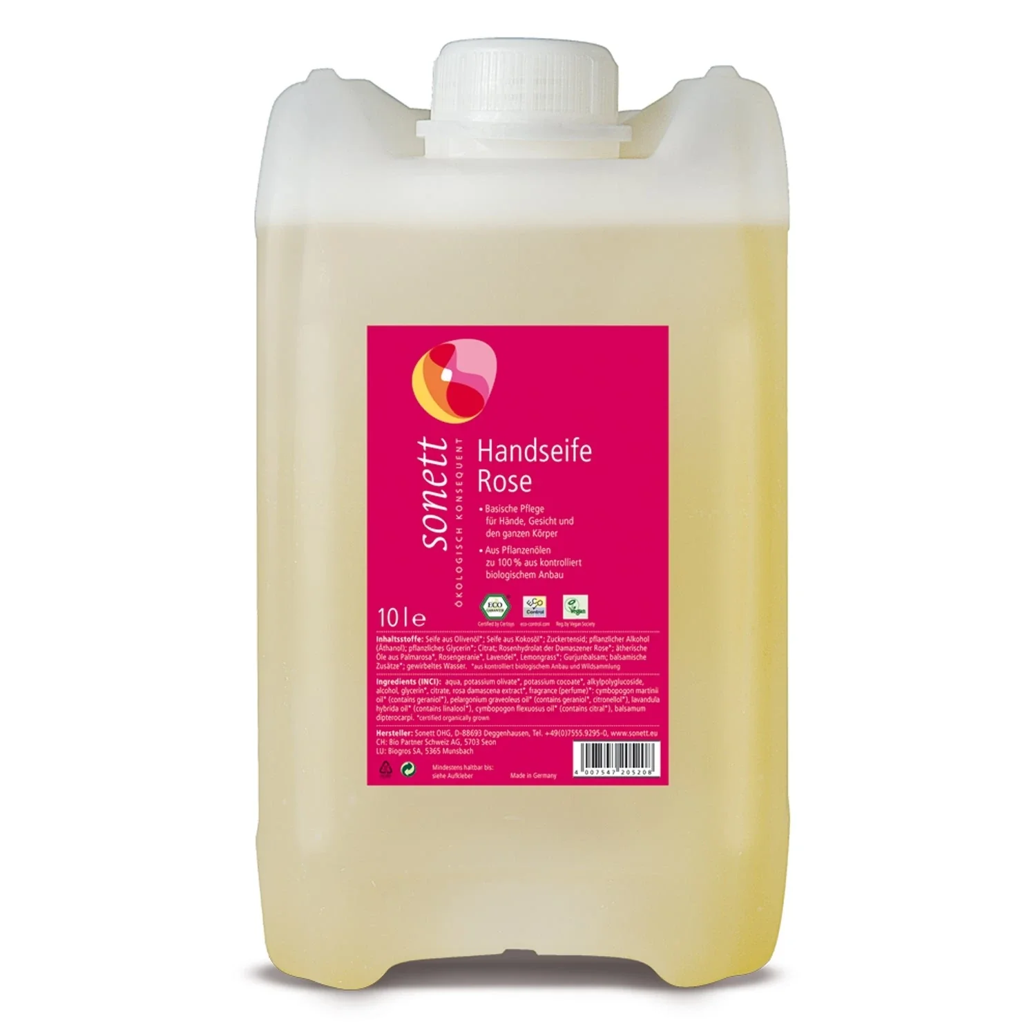 "Savon mains rose 10 litres, Savon liquide mains rose, Savon rose grand format image"